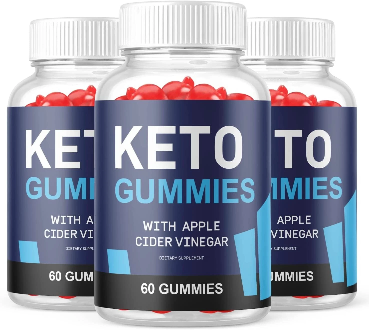 3 Pack- Kickin Keto ACV Gummies, Weight Loss, Appetite Suppressant-180 Gummies