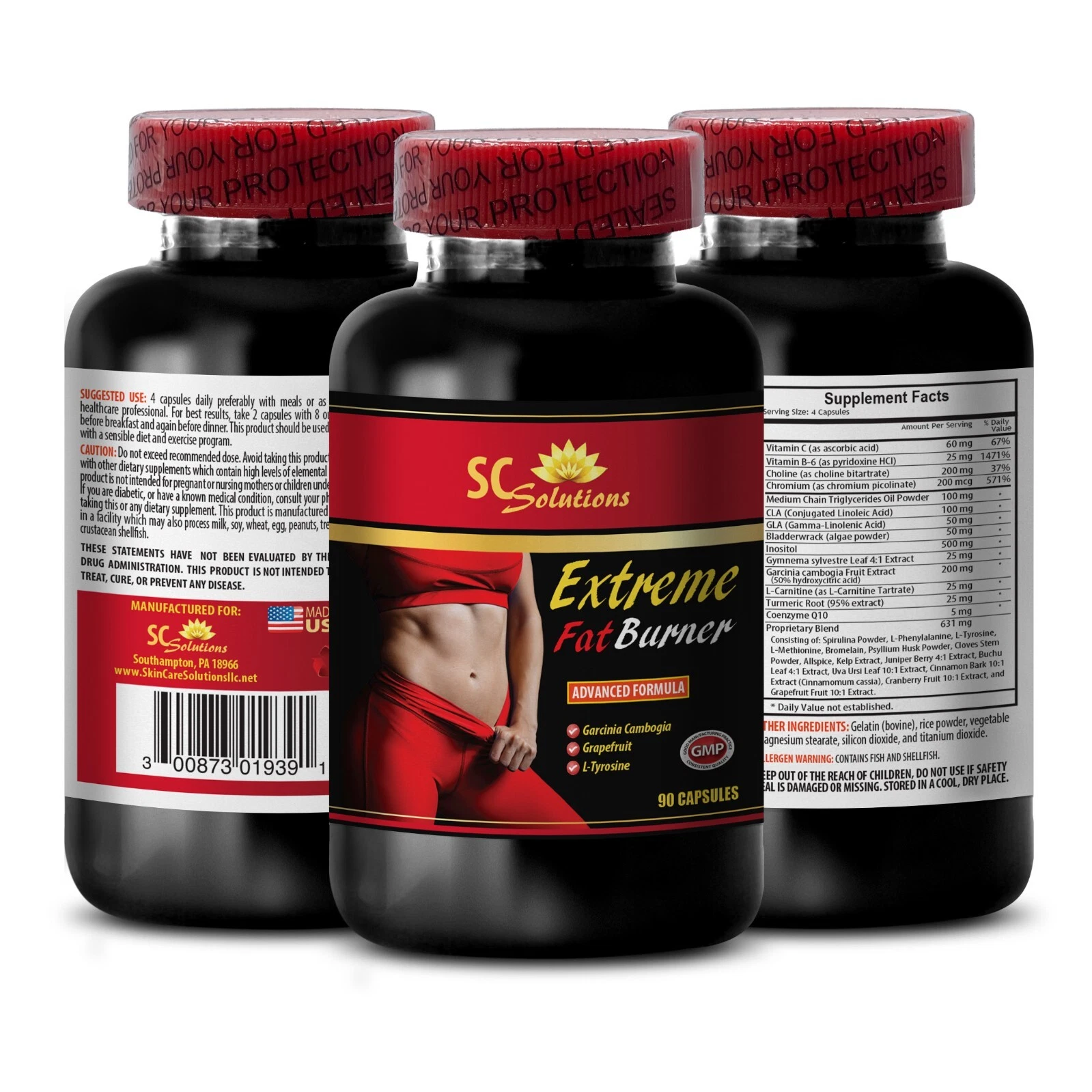 Strength enhancer - EXTREME FAT BURNER - Endurance booster 1 Bottle 60 Capsules