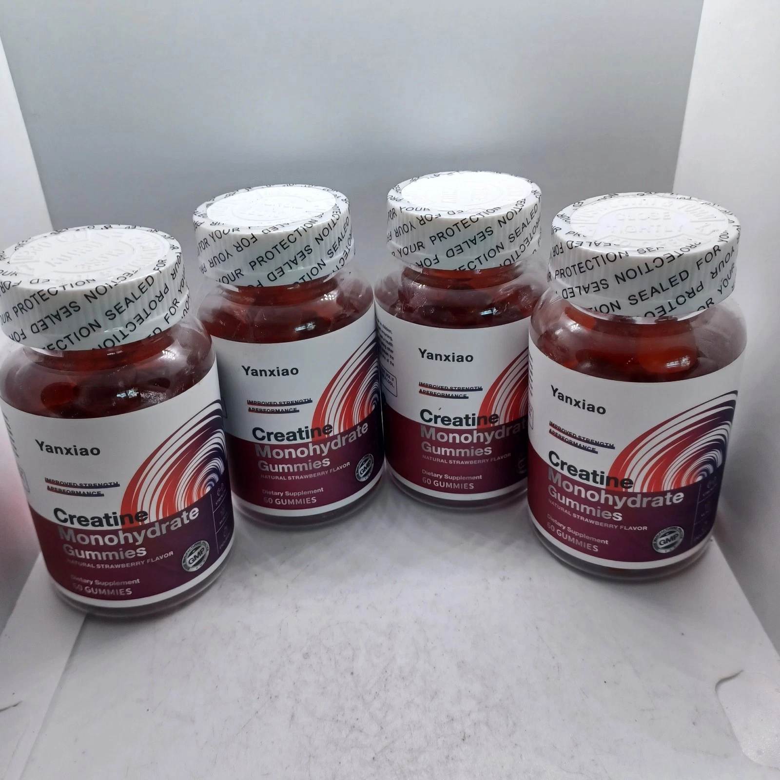 4 Pack Improved Yanxiao Creatine Monohydrate Gummies 5g. New. Sealed Exp 2/2026