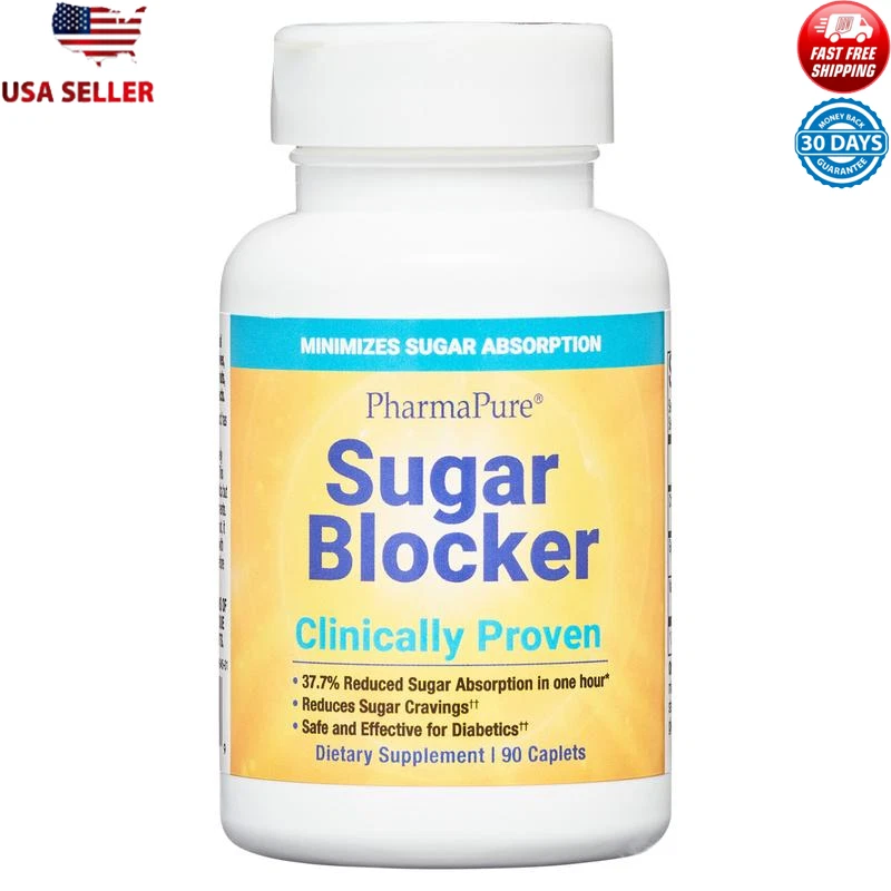 Sugar Blocker Weight Loss Supplement Helps Reduce Sugar Cravings 90 Capsules New