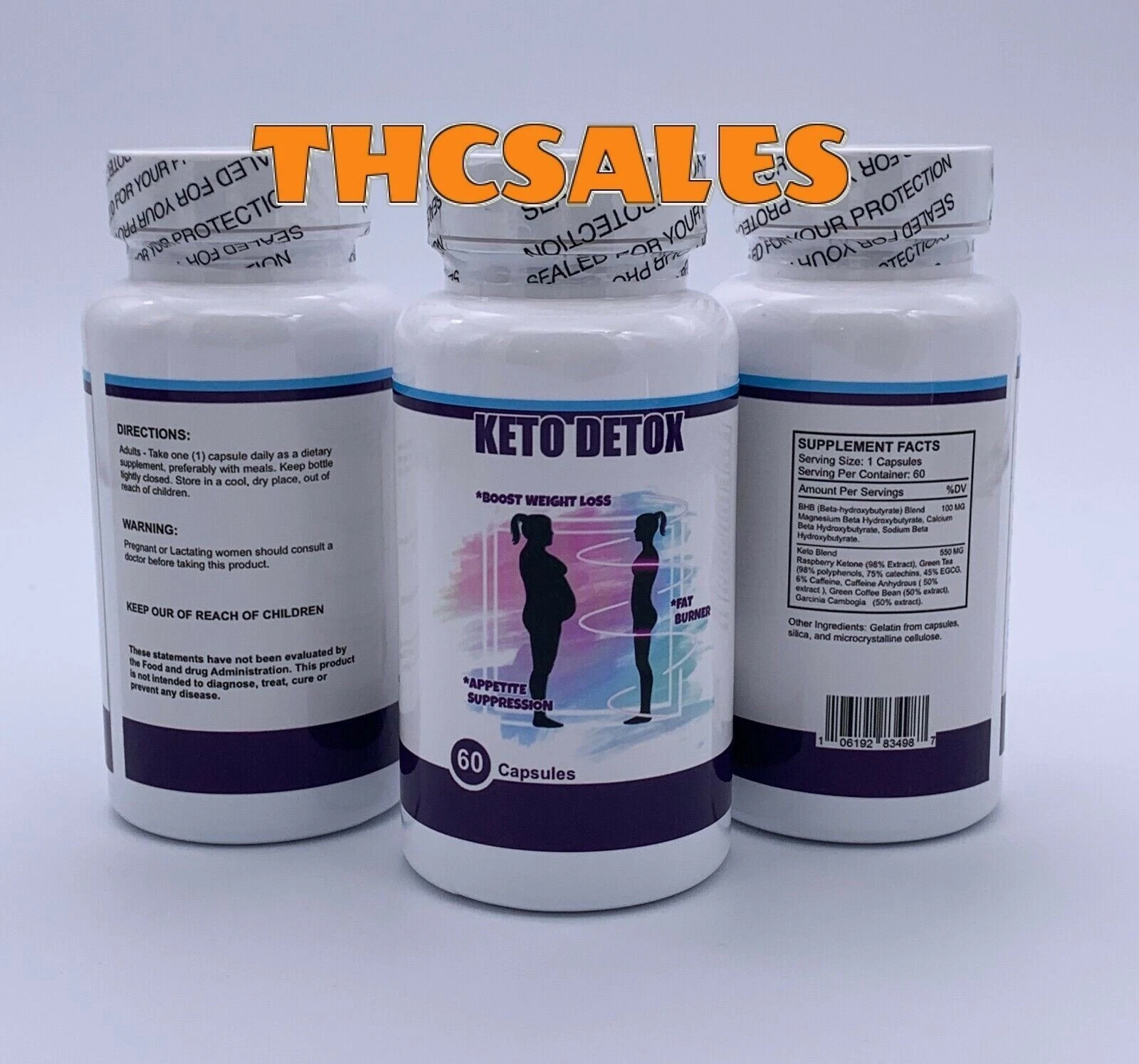 #1 Keto Detox Diet Pills Help Burn Fat Burner Boost Weight Loss Supplement Pills