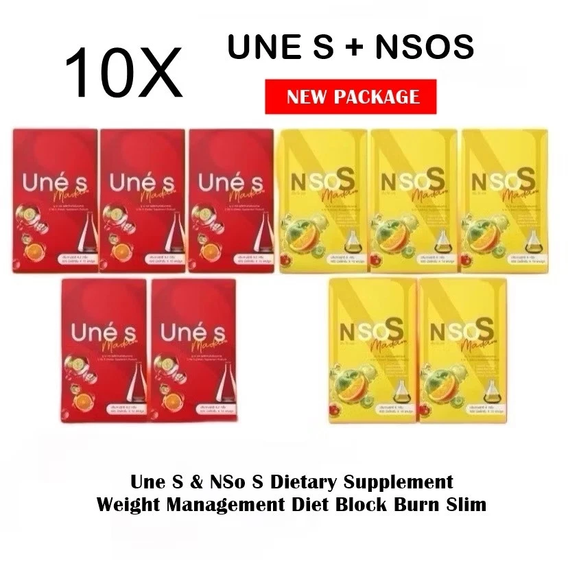 10X Une S + NSo S Dietary Supplement Weight Management Diet Block Burn Slim
