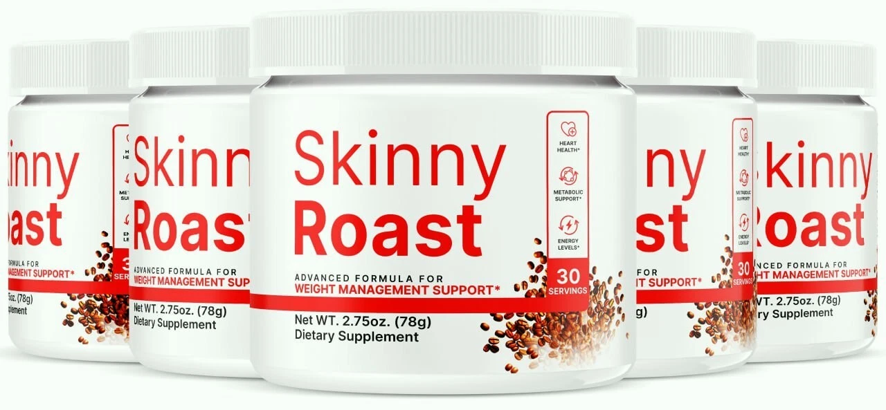 (5 Pack) Skinny Roast Advanced Weight Loss Powder for Energy & Fat Burning