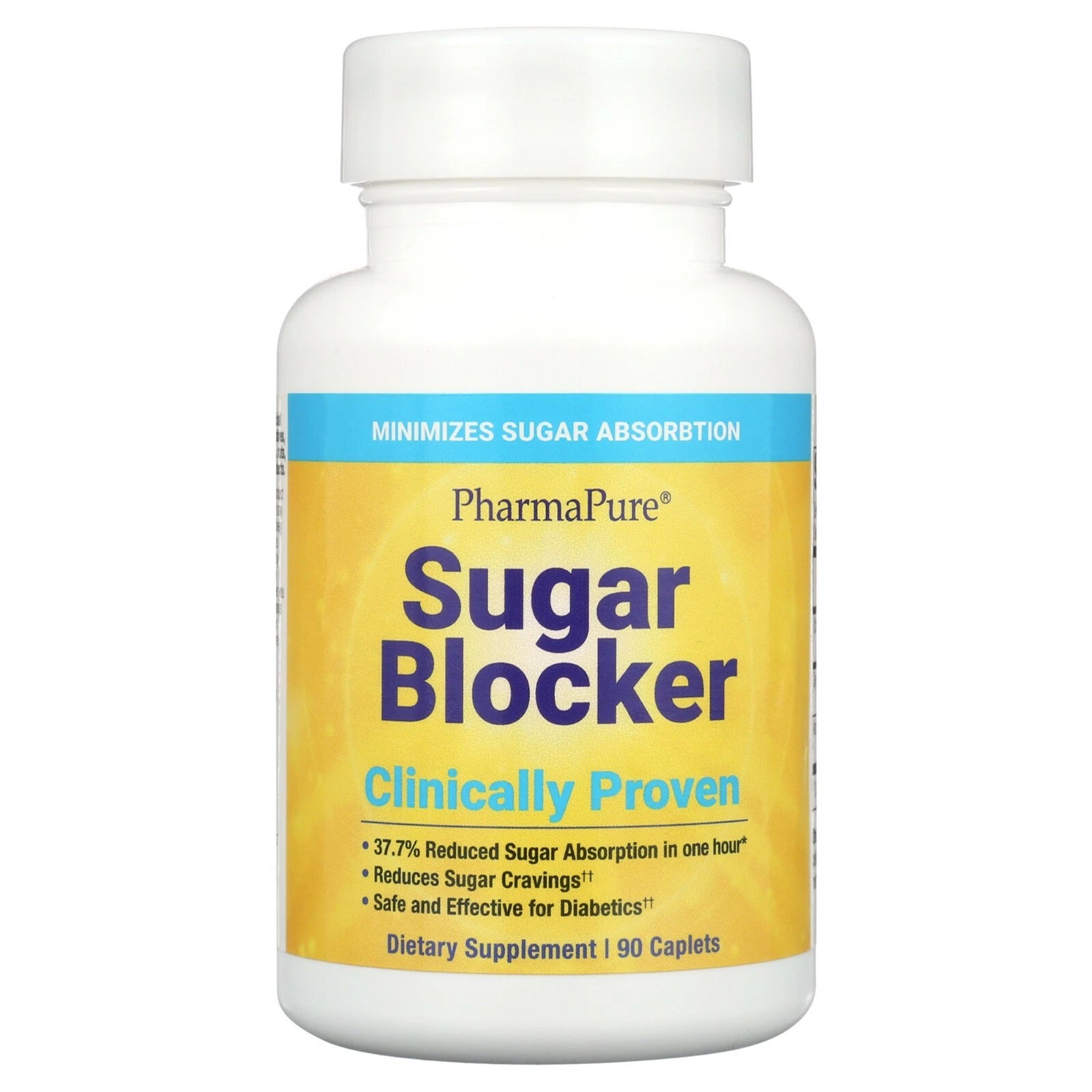 PharmaPure SUGAR BLOCKER 90 cap SLIM-DOWN WEIGHT LOSS PROGRAM DIETARY SUPPLEMENT