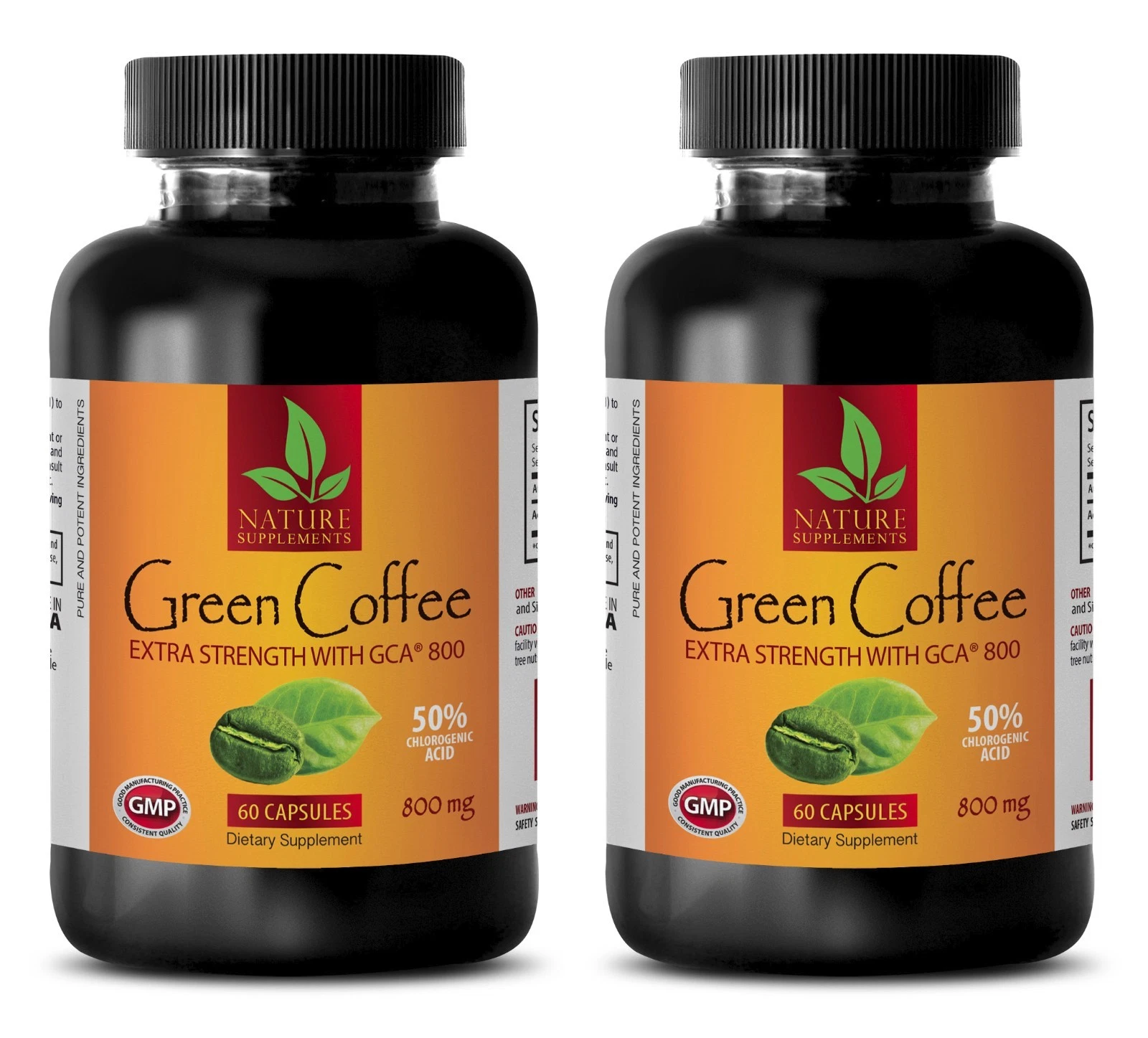 Natural Weight Loss Pills - Green Coffee Extract GCA 800 - Liver Detox - 2B