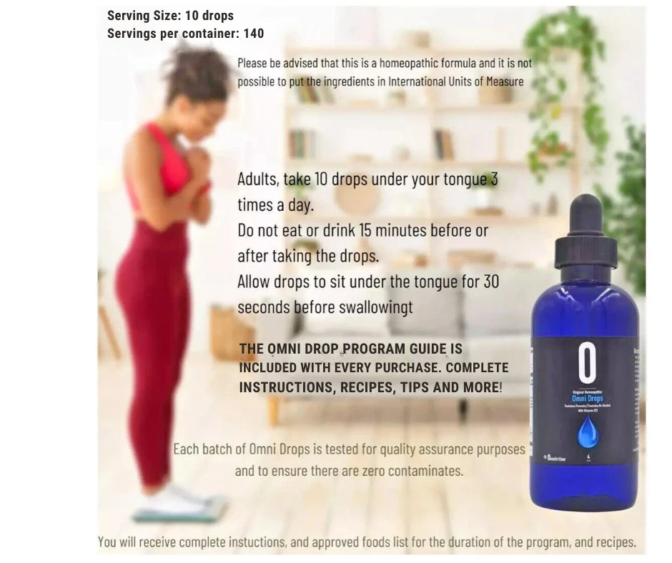 Omnitrition OMNI DROP WEIGHT LOSS Program & Guide-FAST-FREE SHIP! Exp: 04/2028