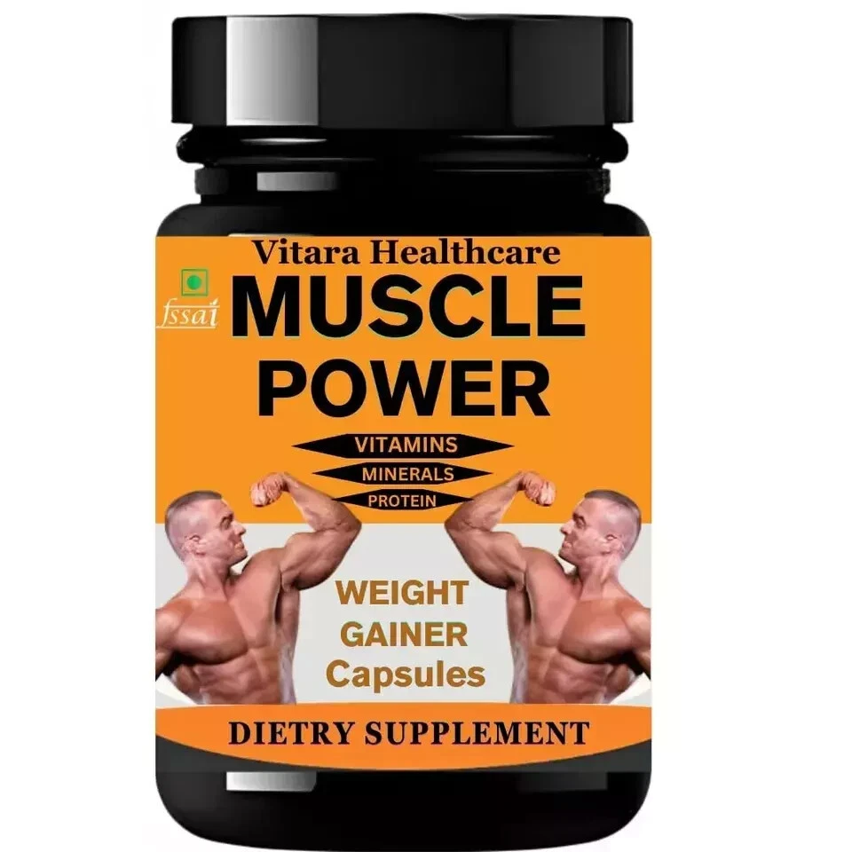 Muscle Gainer BODY GROW Fast Weight Gain 60 CAPSULES, Pack of 5