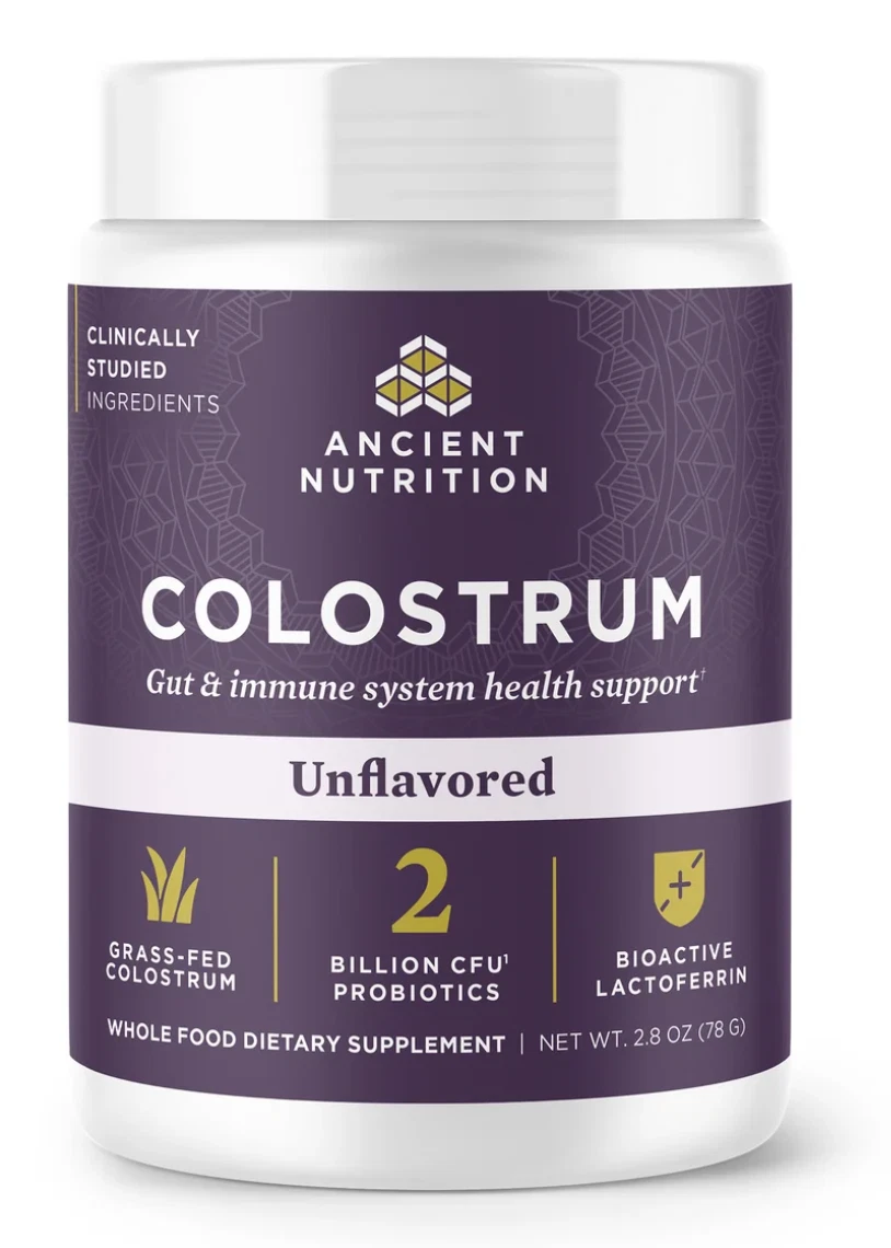Ancient Nutrition Colostrum Superfood Powder, Unflavored, 60 Servings Gut Immune