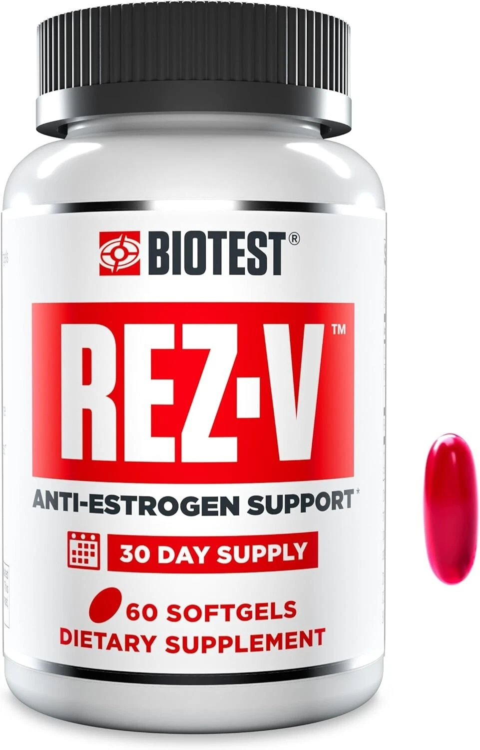 Biotest Rez-V High Absorption Resveratrol Anti-Estrogen Support 60 Softgels New