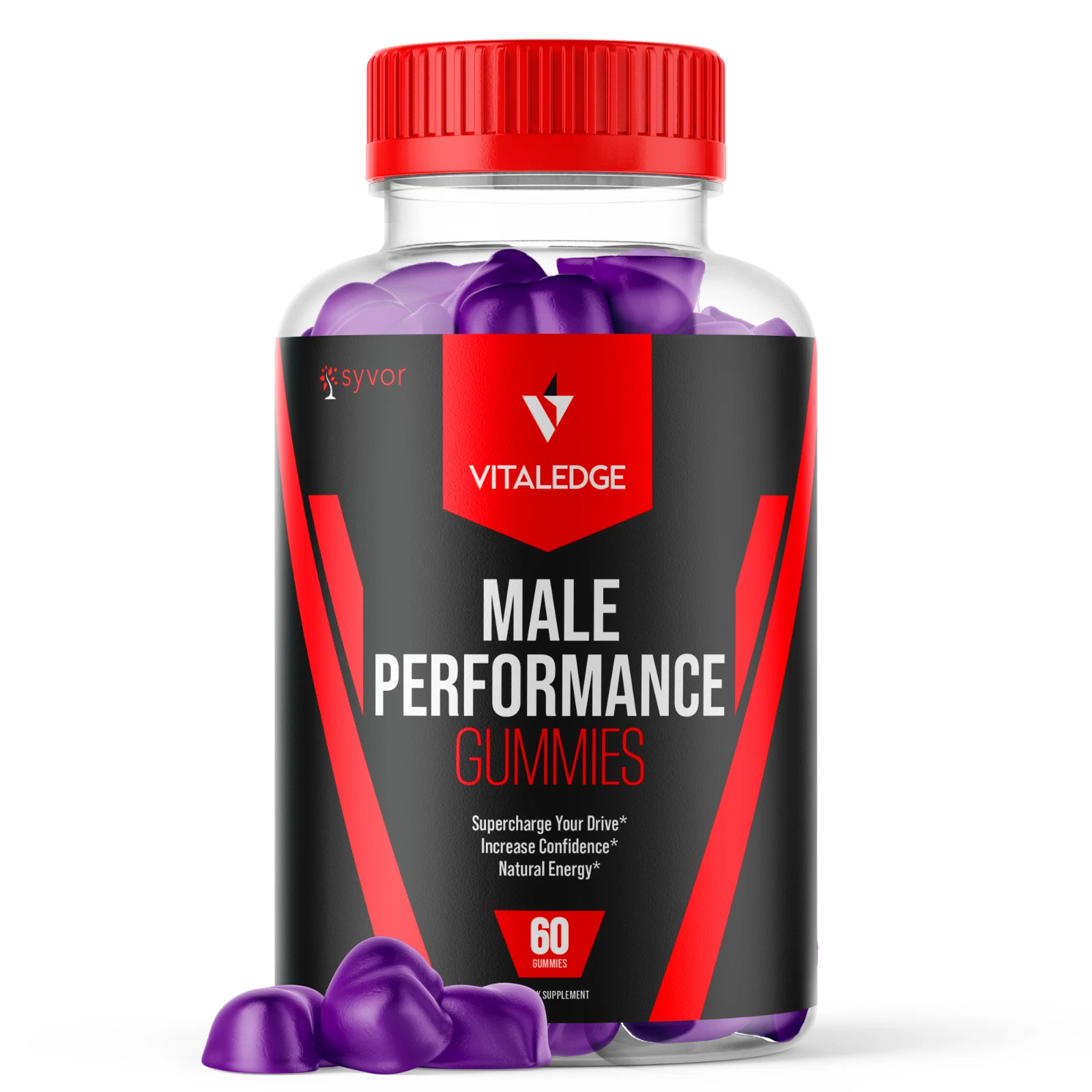 Vital Edge Gummies For Men, Advanced Performance Formula Supplement 60 Gummies