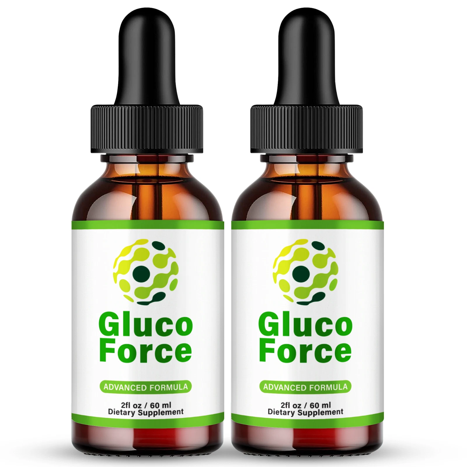 (2 Pack) Gluco Force Blood Drops, GlucoForce Blood Sugar Formula Liquid Drops