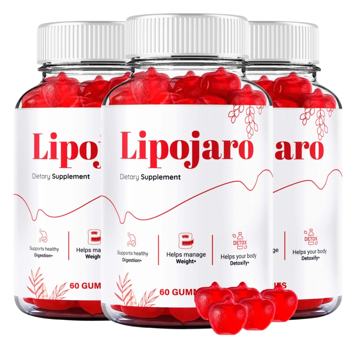 (3 Pack) LipoJaro Keto ACV Gummies, Lipo Jaro Keto Advanced Weight Loss Gummy