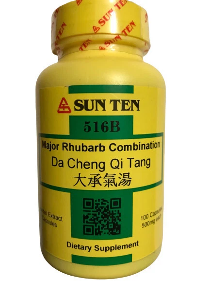 Sun Ten - Major Rhubarb Combination, 100 Capsules / Da Cheng Qi Tang / 大承氣湯