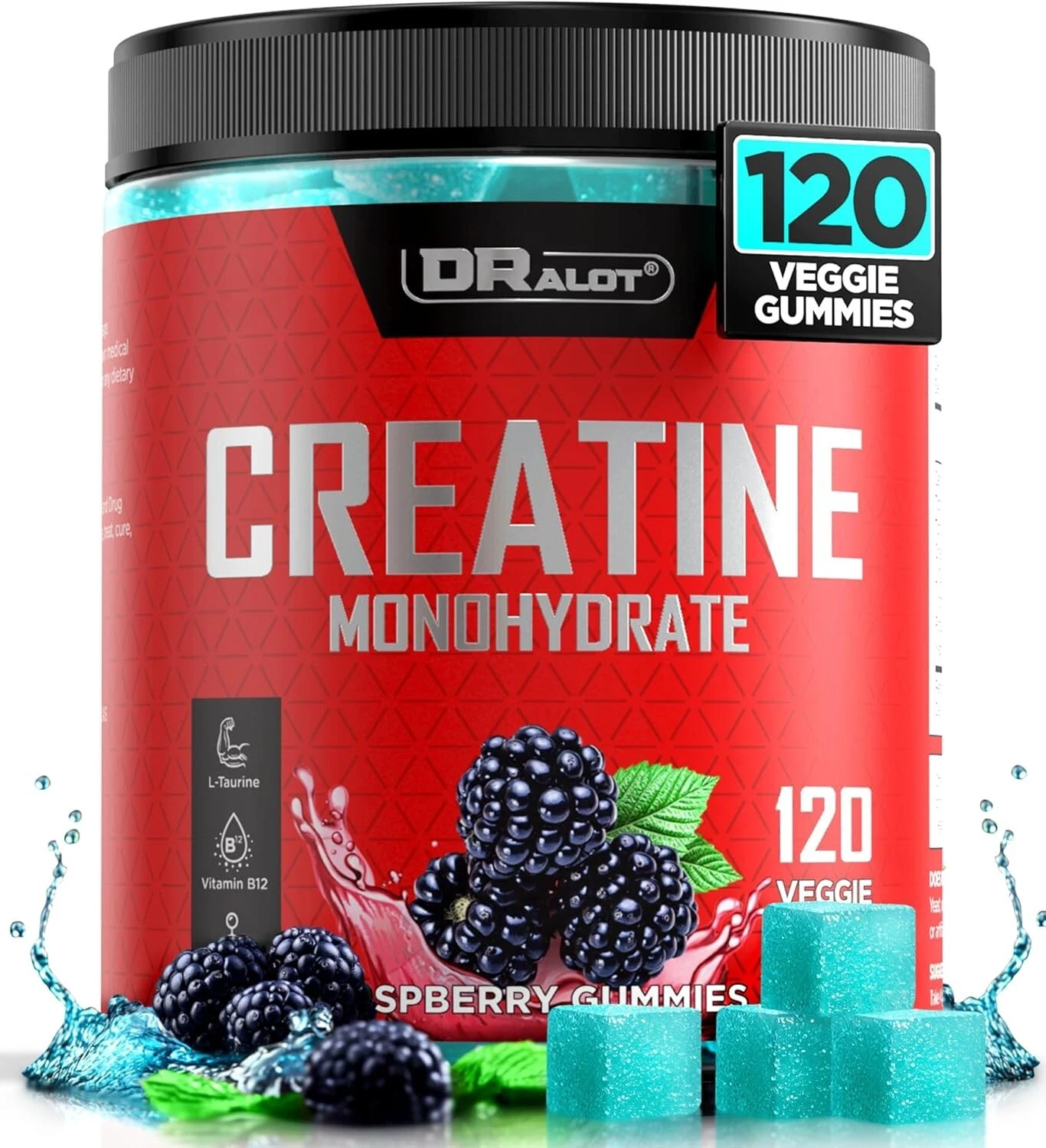 99.99% Creatine Monohydrate Gummies More 15% Strength, 5X Energy & Muscle Suppor