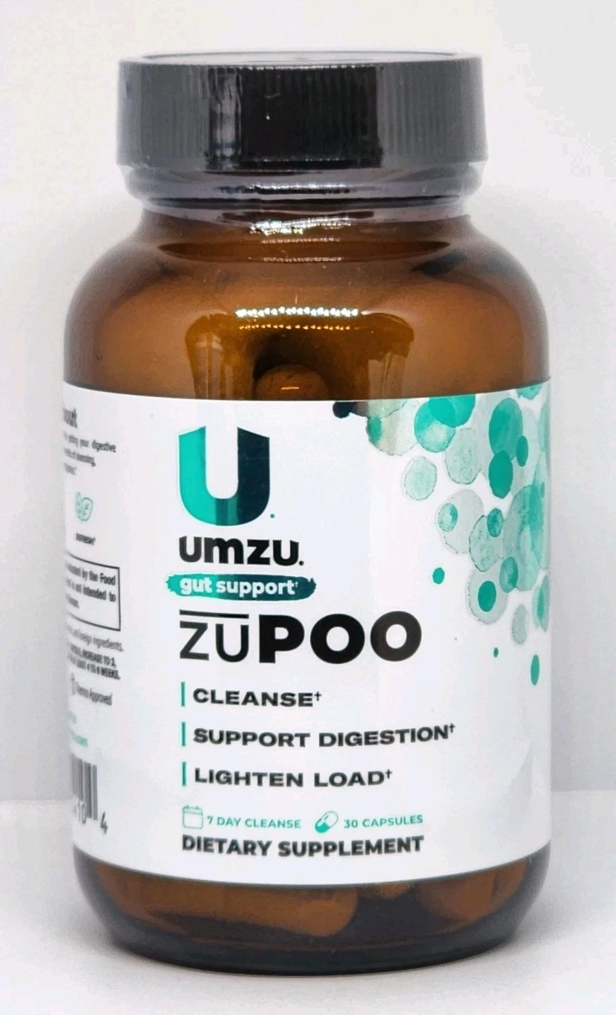 UMZU ZUPOO Gut Support Colon Cleanse Supplement 30 Capsules New Sealed Exp 08/27
