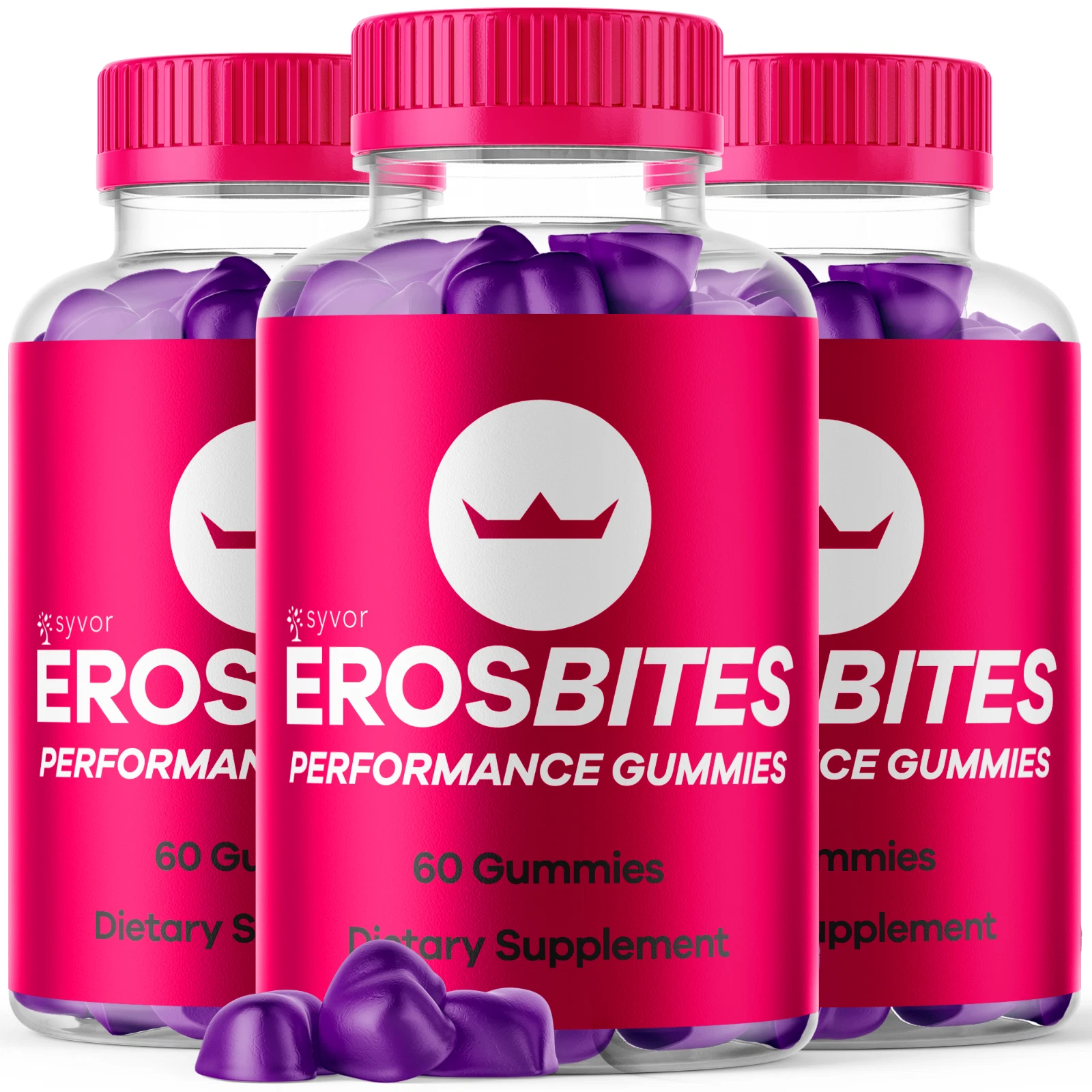 Eros Bites Gummies for Men Max Strength Formula Vitamin Supplement 180 Gummies
