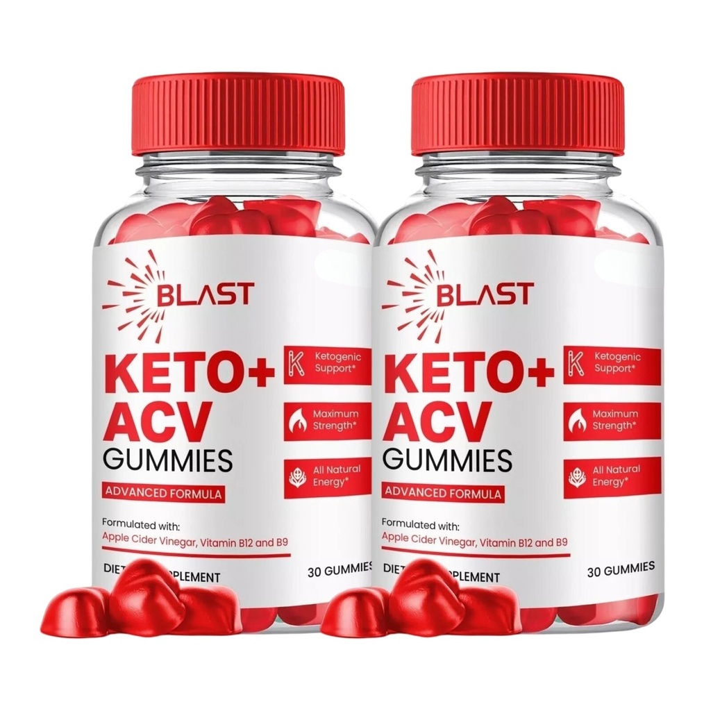 2-Pack Blast Keto ACV Gummies - Blast Keto Gummies for Weight Loss - 120 Gummies