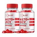 2-Pack Blast Keto ACV Gummies - Blast Keto Gummies for Weight Loss - 120 Gummies