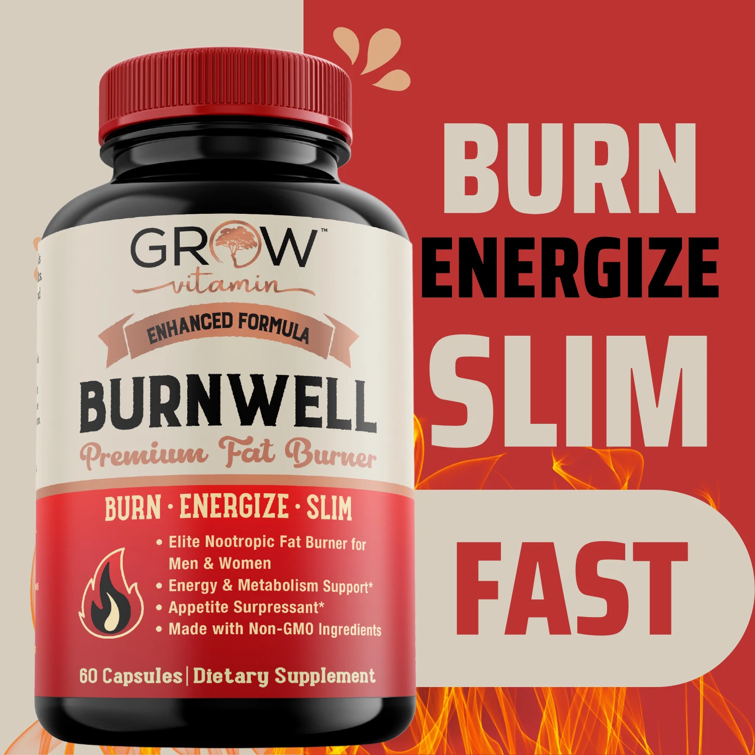 fat burn Super HD Thermogenic Fat Burner Supplement for Weight Loss, 60 Capsules