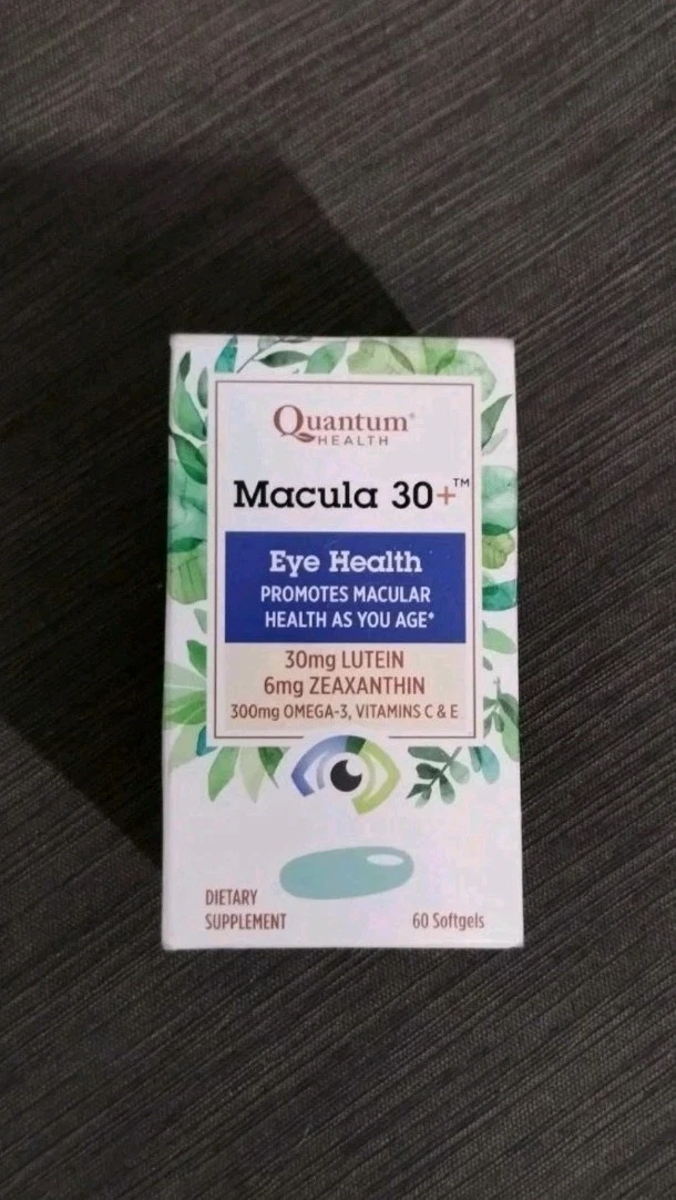 Quantum Health Macula 30+ Eye Health, 60 Softgels, Dietary Supplement - NEW