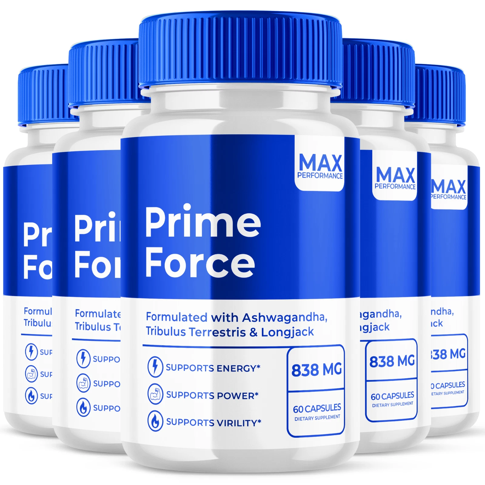 Prime Force Support Vitamin Maximum Strength Supplement for Men 300 Capsules
