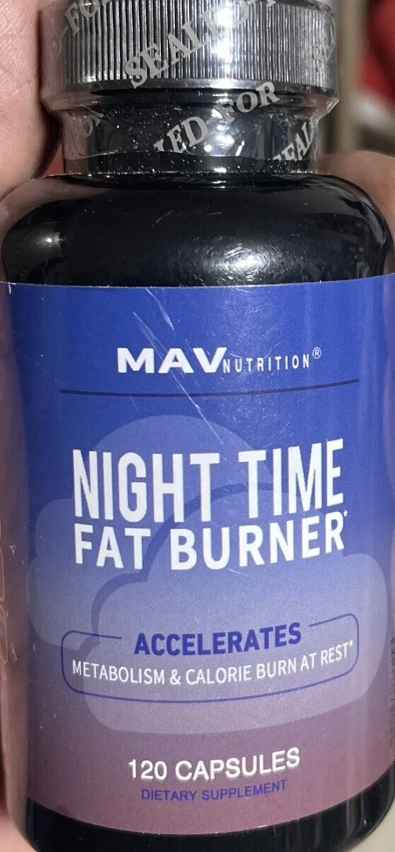 MAV Night Time Fat Burner Weight Loss Sleep Aid Appetite Suppressant Exp 02/26
