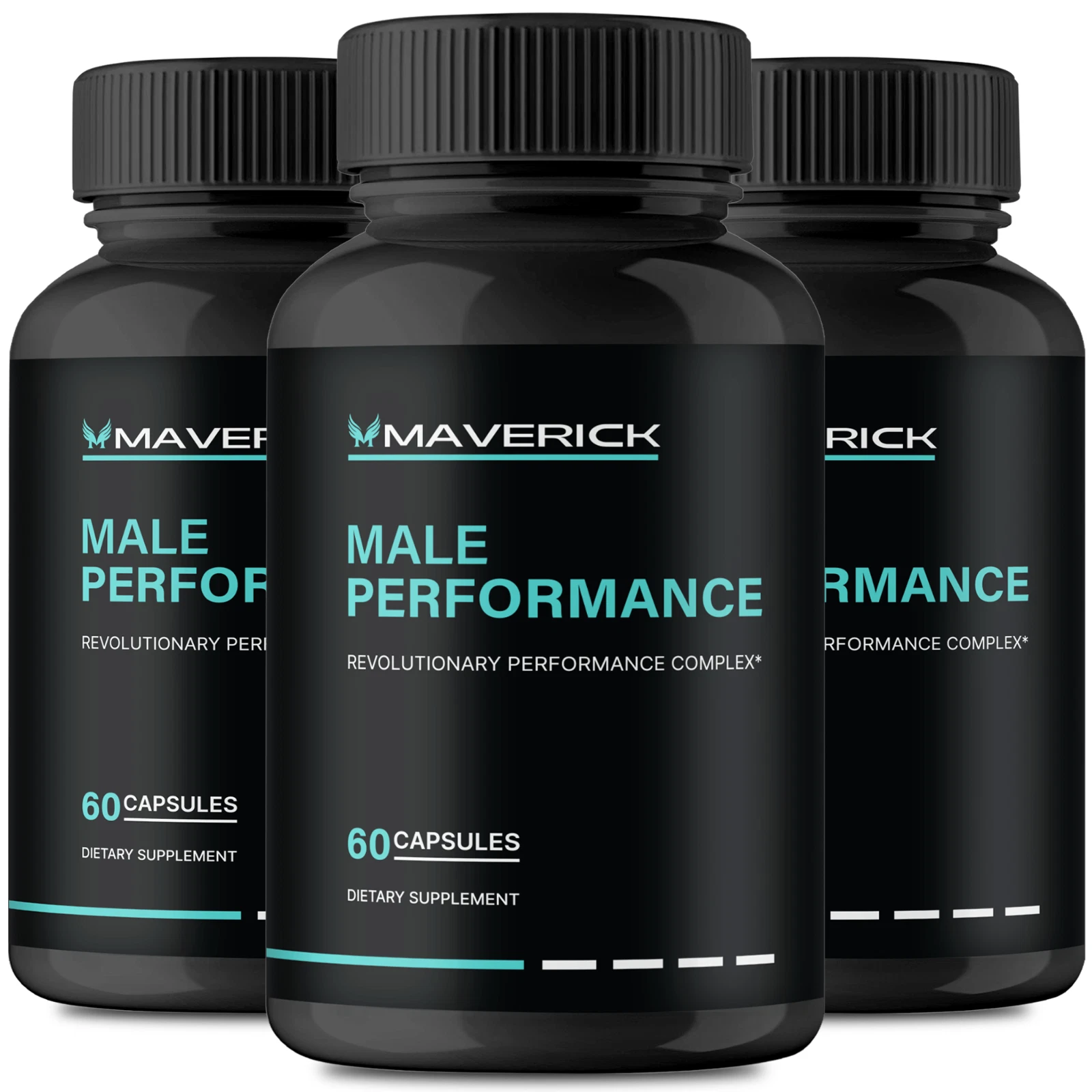 (3 Pack) Maverick Male Pills for Men Advanced Formula - Male Support Capsules