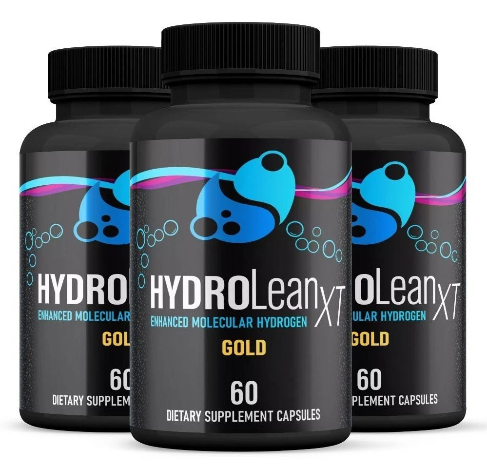 (3 Pack) HydroLean XT Gold Capsules, Hydro Lean XT Weight Loss (180 Capsules)