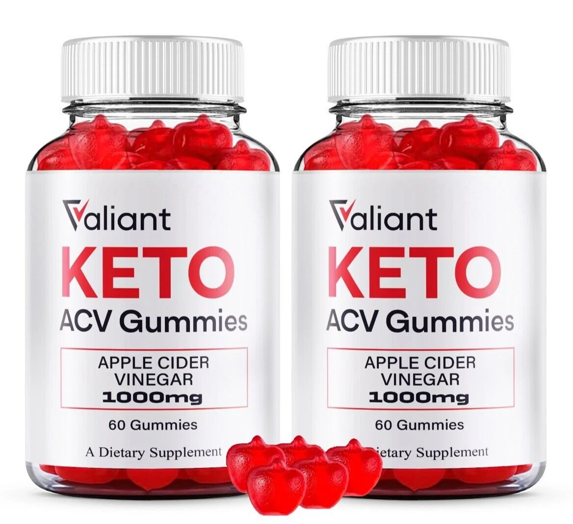 Valiant Keto + ACV Gummies Valient Max Strength Gummy ( 2 Pack )