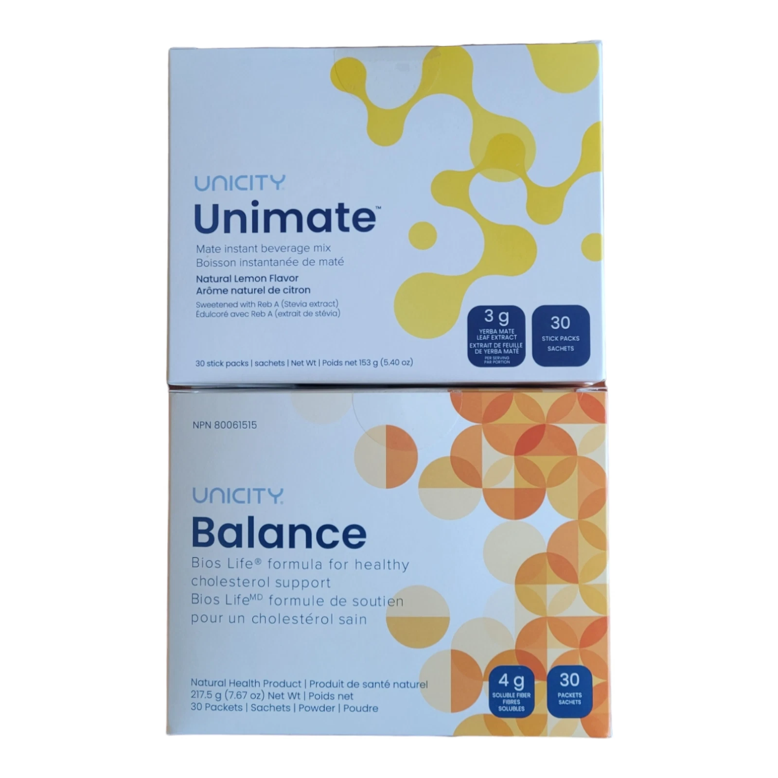 Unicity Feel Great - Unimate Lemon / Balance Orange / Balance Berry Mix
