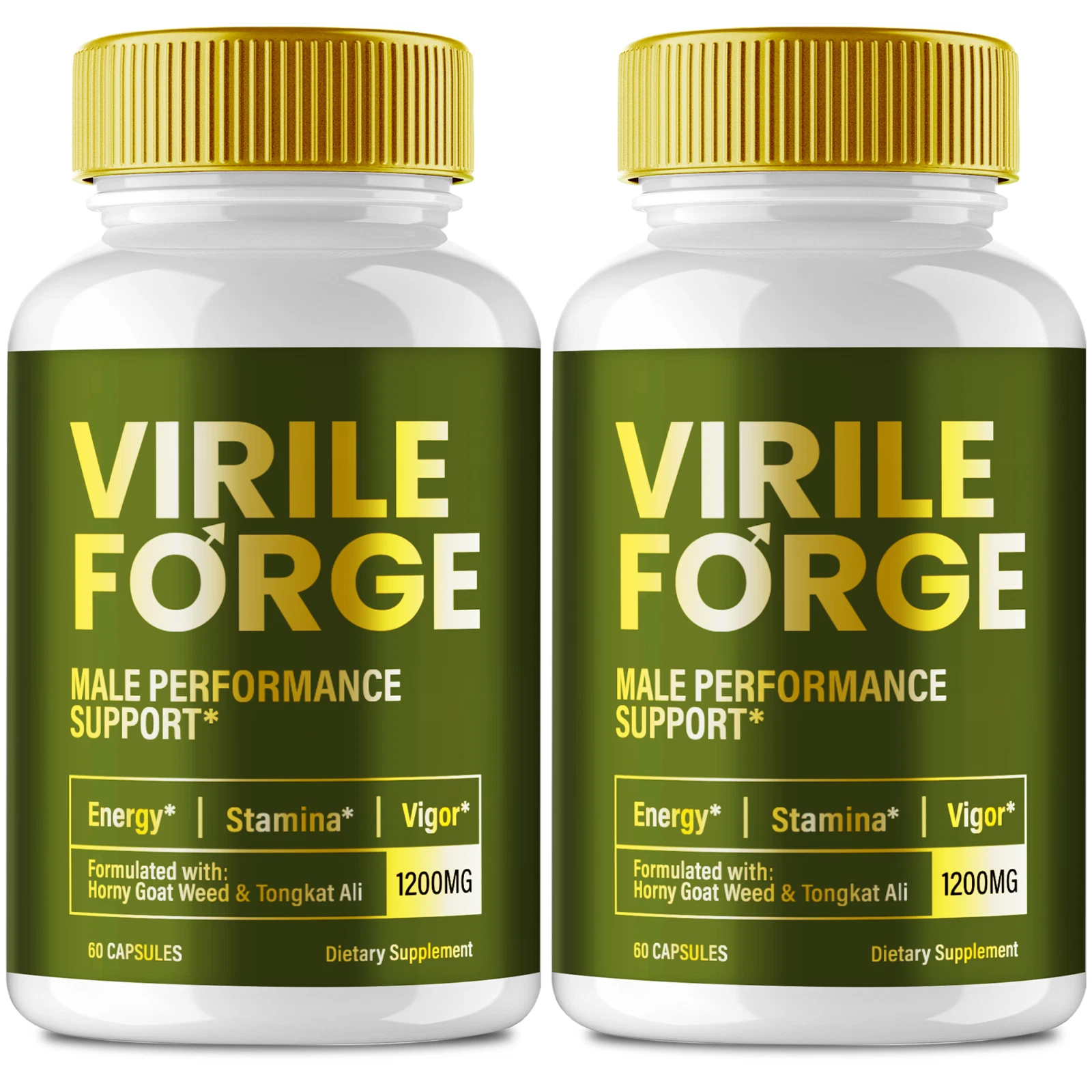 (2 Pack) Virile Forge for Men, VirileForge Advanced Male Performance Capsules