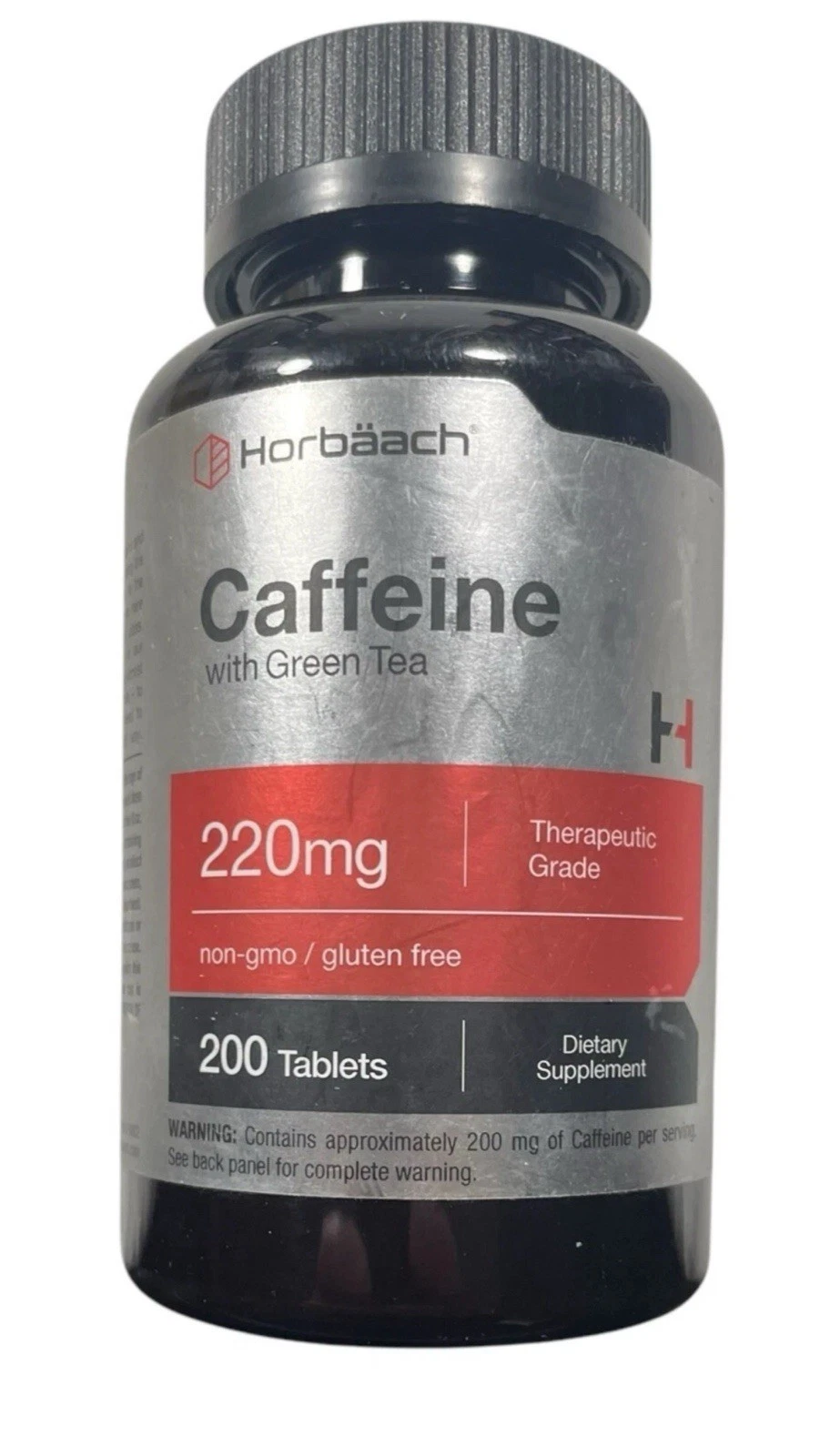 Caffeine Pills 200mg With Green Tea 300 Tablets Vegetarian Non-gmo & Gluten