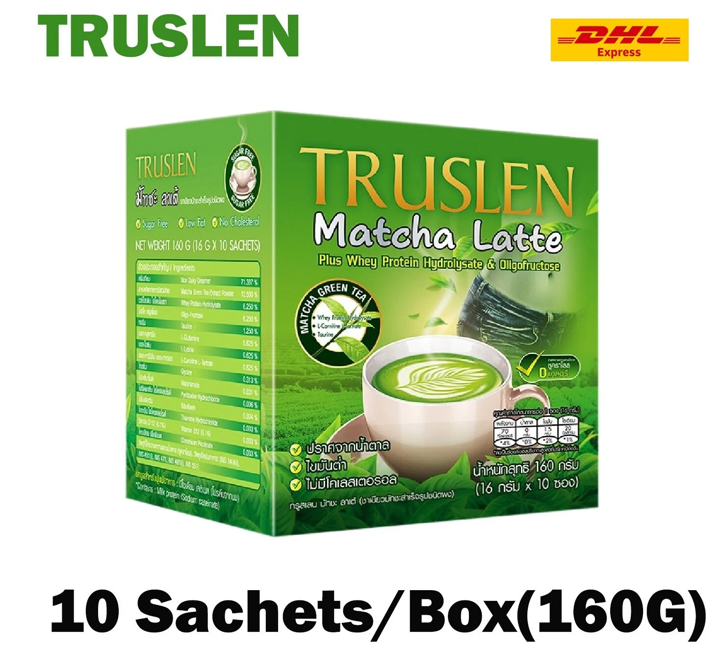 6X Trueslen Matcha Latte Green Tea Good Shape Drink Weight Management Halal