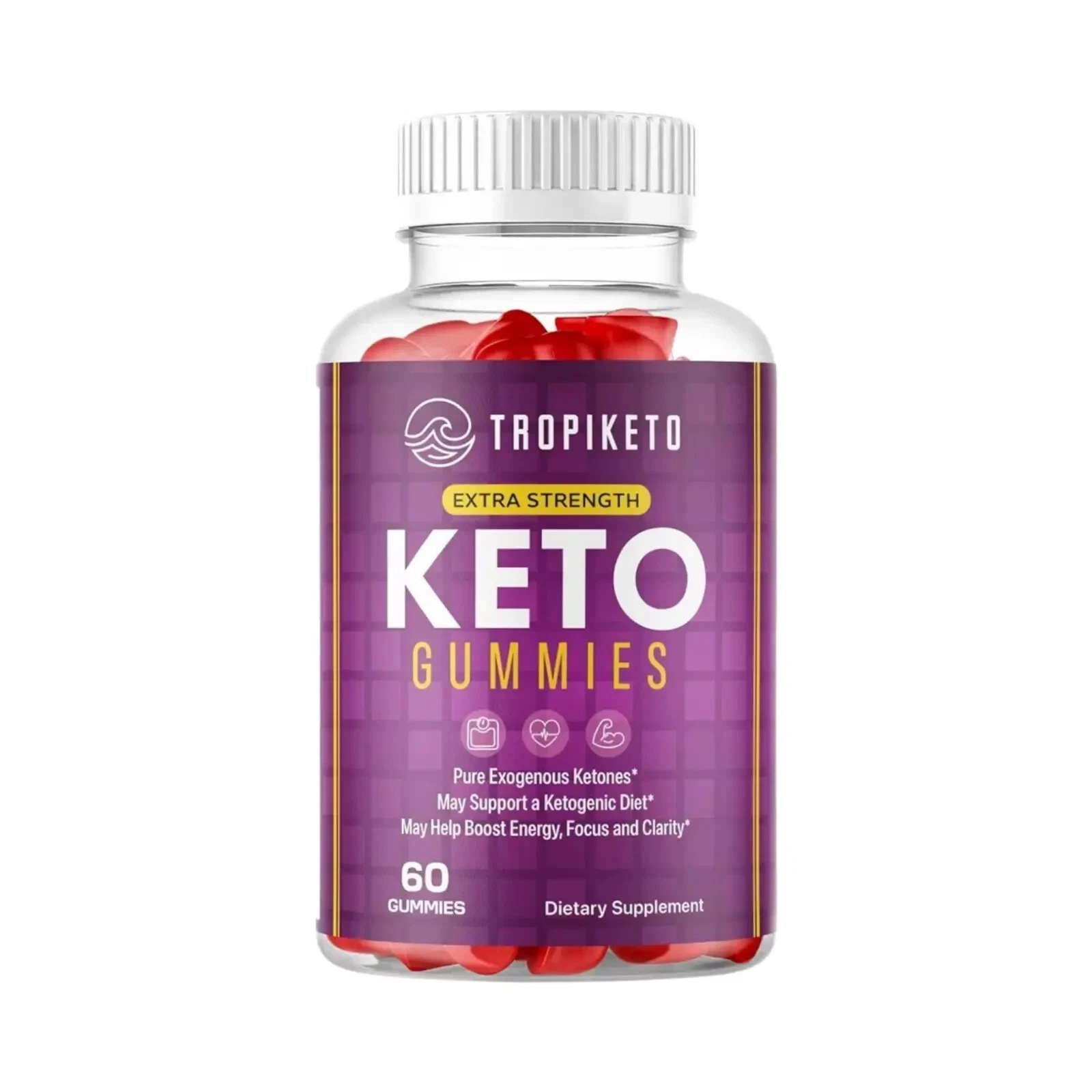 TropiKeto Keto ACV gummies, TropiKeto Gummies Weight Loss (60 Gummies)