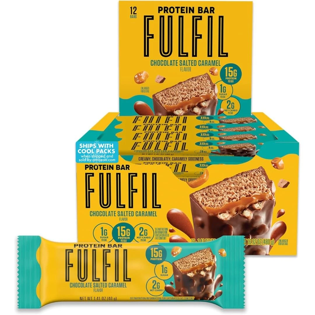 Fulfil Vitamin and Protein Bars Chocolate Salted Caramel Snack Sized Bar