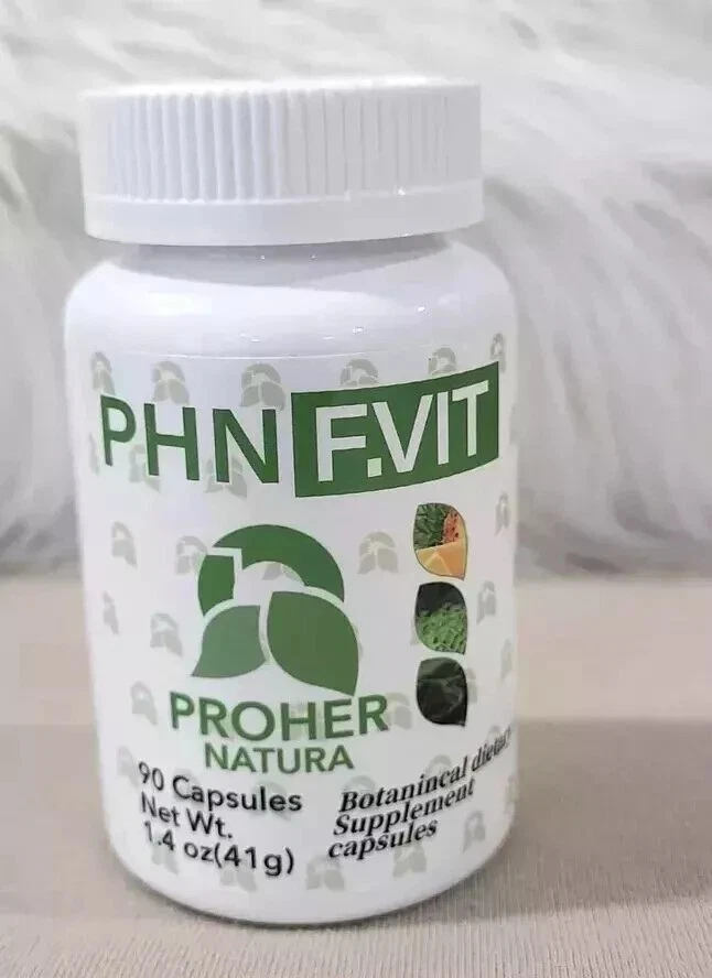 PROHER NATURA PHN Figure F VIT 100% NATURAL QUEMADOR DE GRASA 90 Capsules (New)