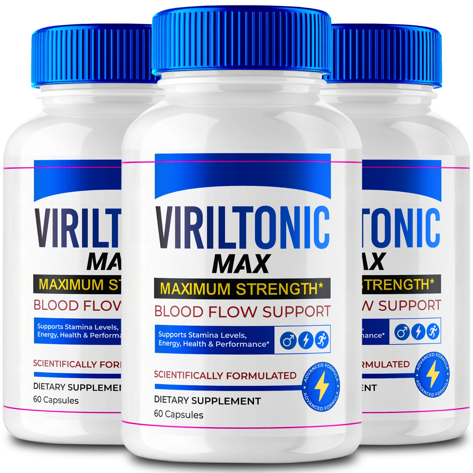 (3 Pack) VirilTonic Max for Men, Male Health Pills for Vitality & Energy