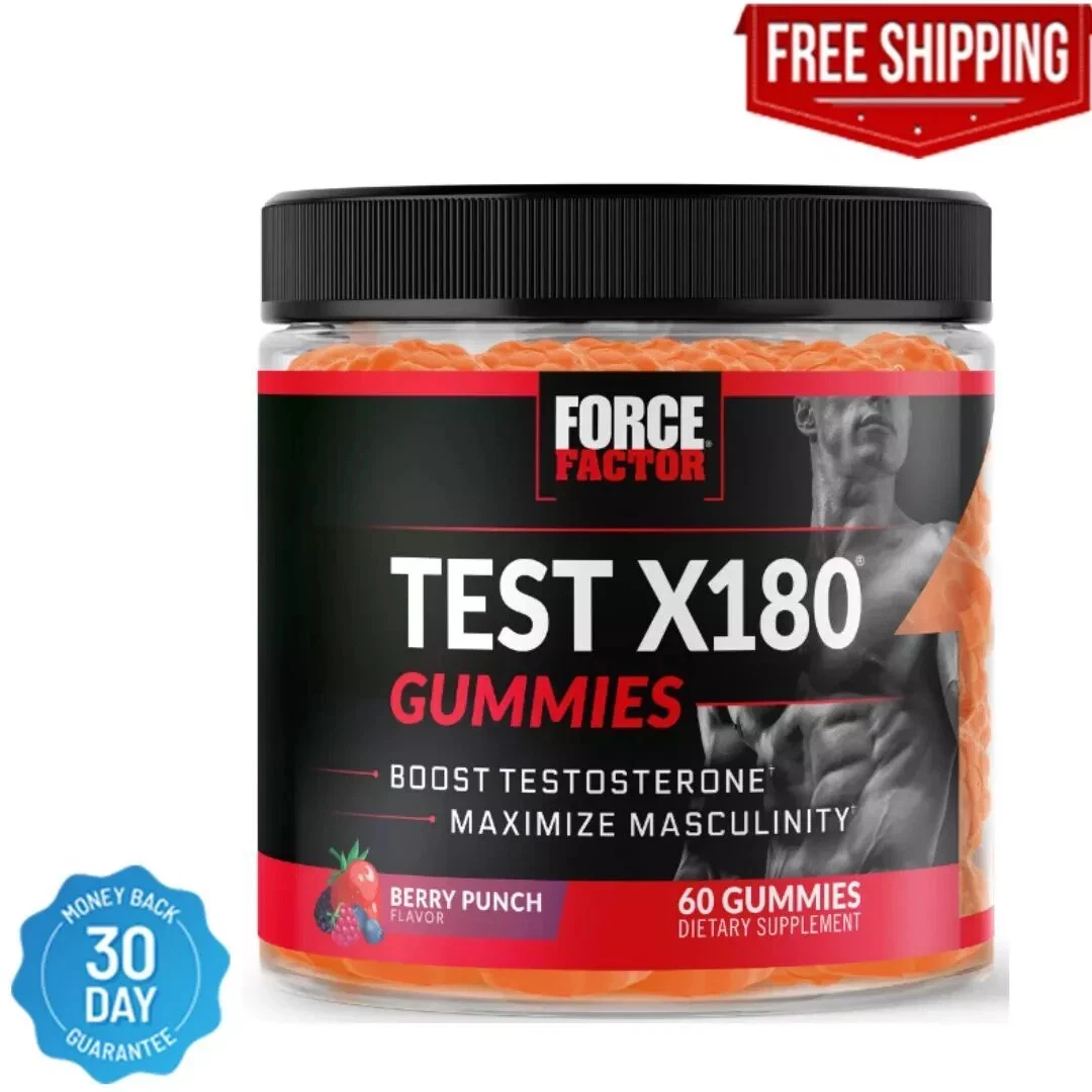 Test X180 Gummies Testosterone Booster, 60 Gummies