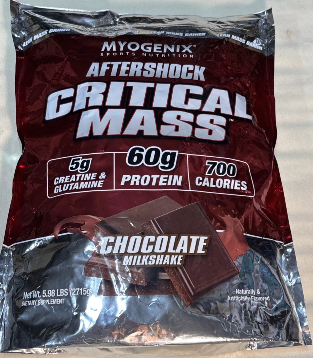 Myogenix AFTERSHOCK™ Critical Mass - 60g Protein - 5.98 Lbs. EXP. 06/26