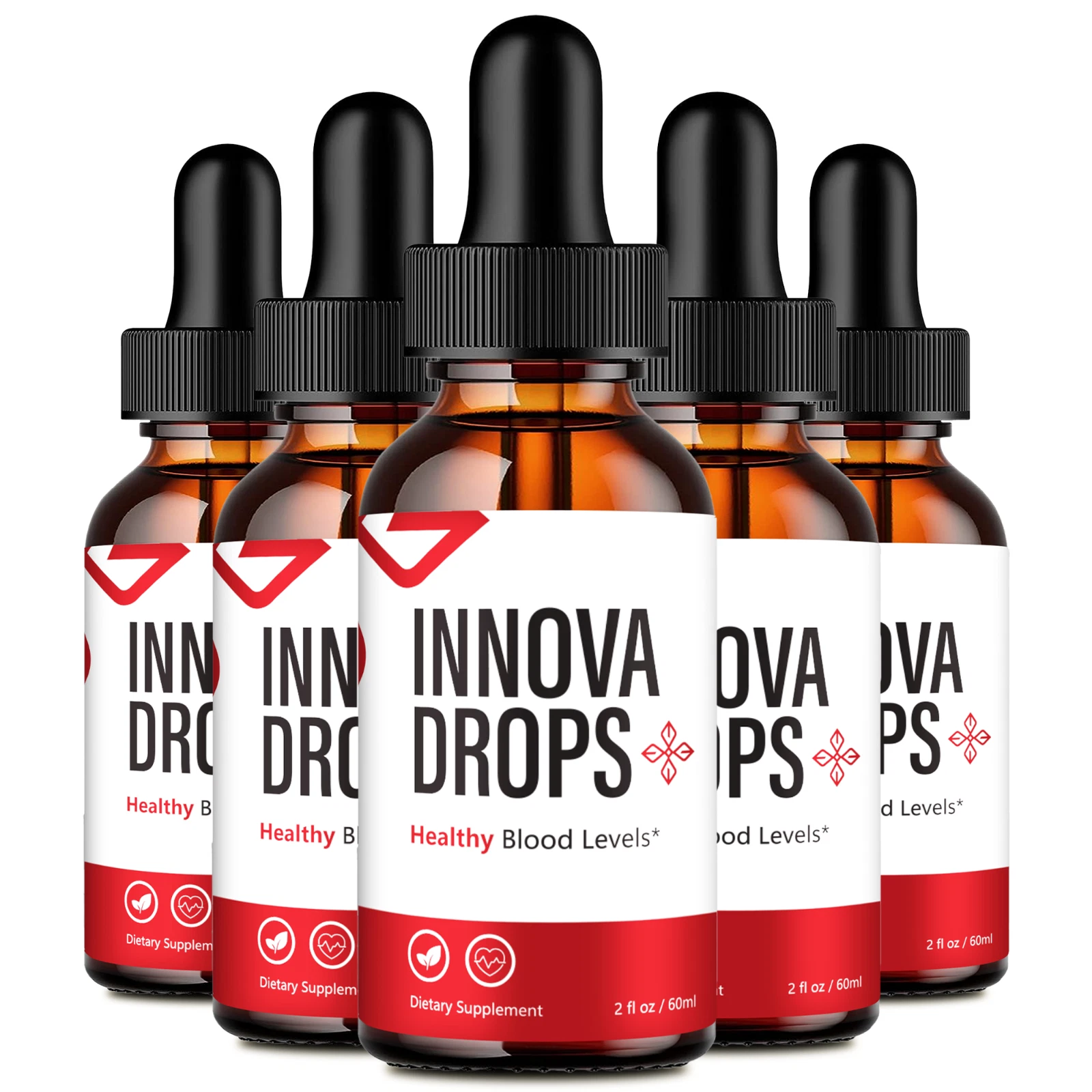 (5 Pack) Innova Blood Drops, Liquid Drops to Support Blood Sugar & Pressure
