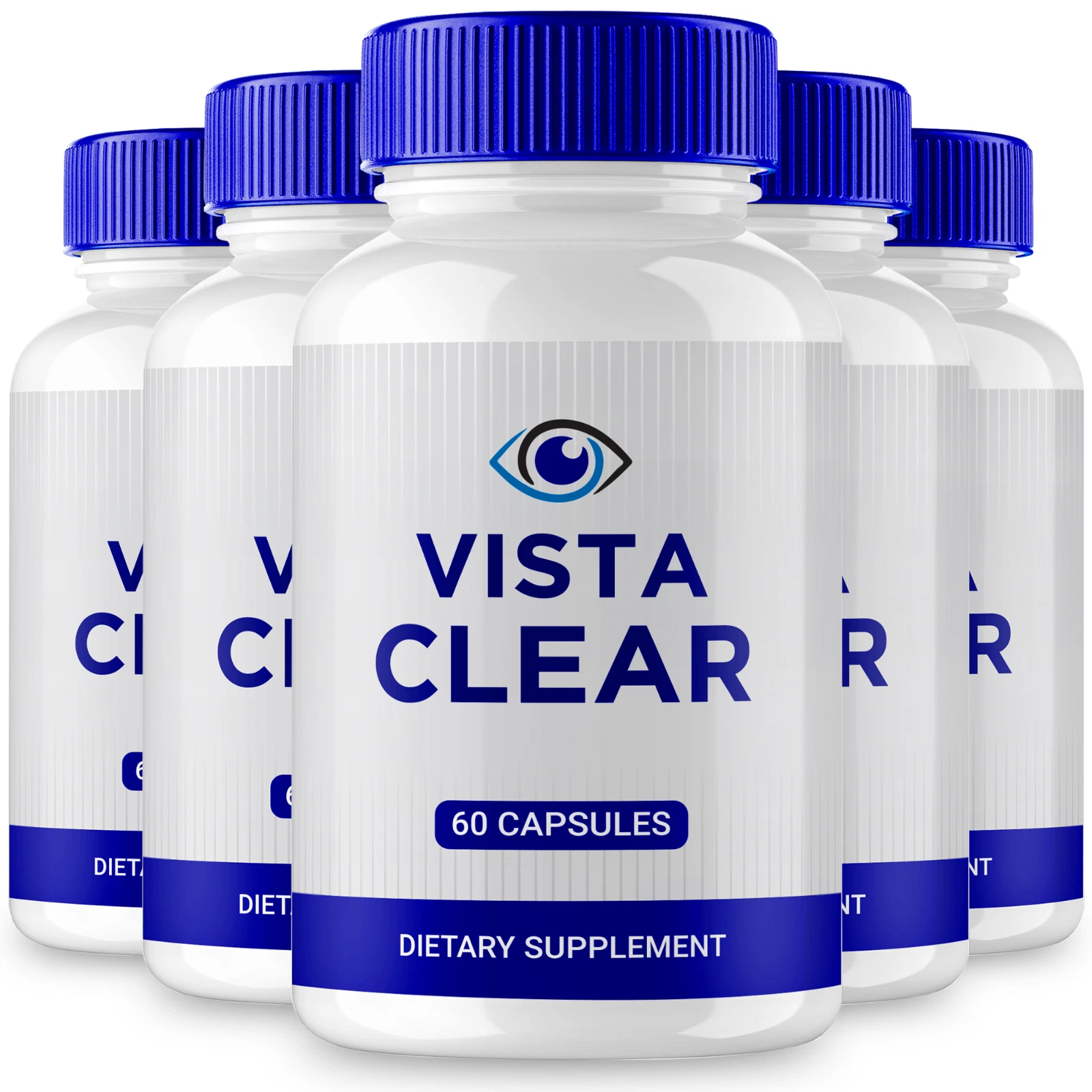 (5 Pack) Vista Clear Eye Health Support Pills, Eye Care Support (300 Capsules)