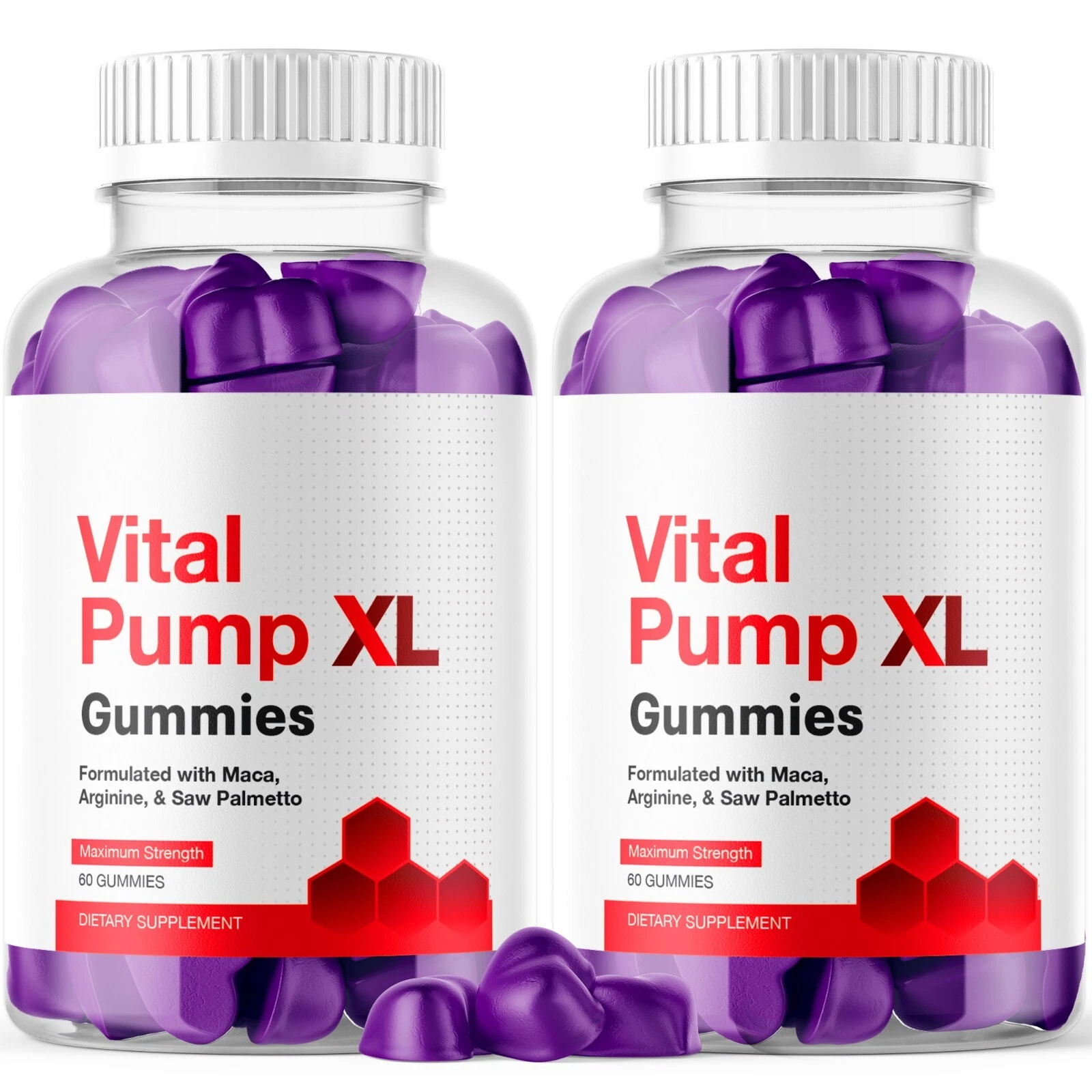 Vital Pump XL Gummies for Men Maximum Strength Vitamin Supplement 120 Gummies