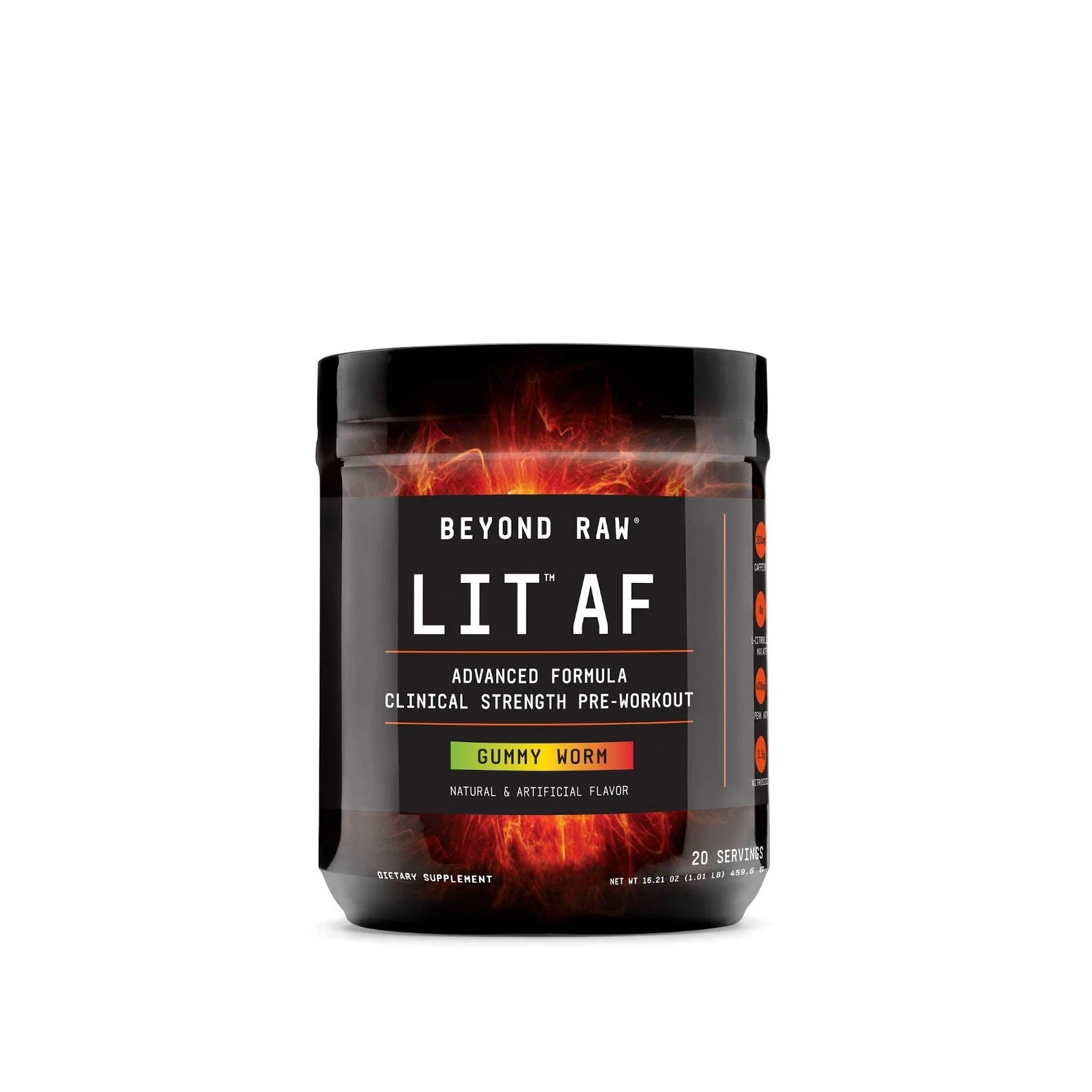 BEYOND RAW LIT AF | Advanced Formula Clinical Strength Pre-Workout Powder | C...
