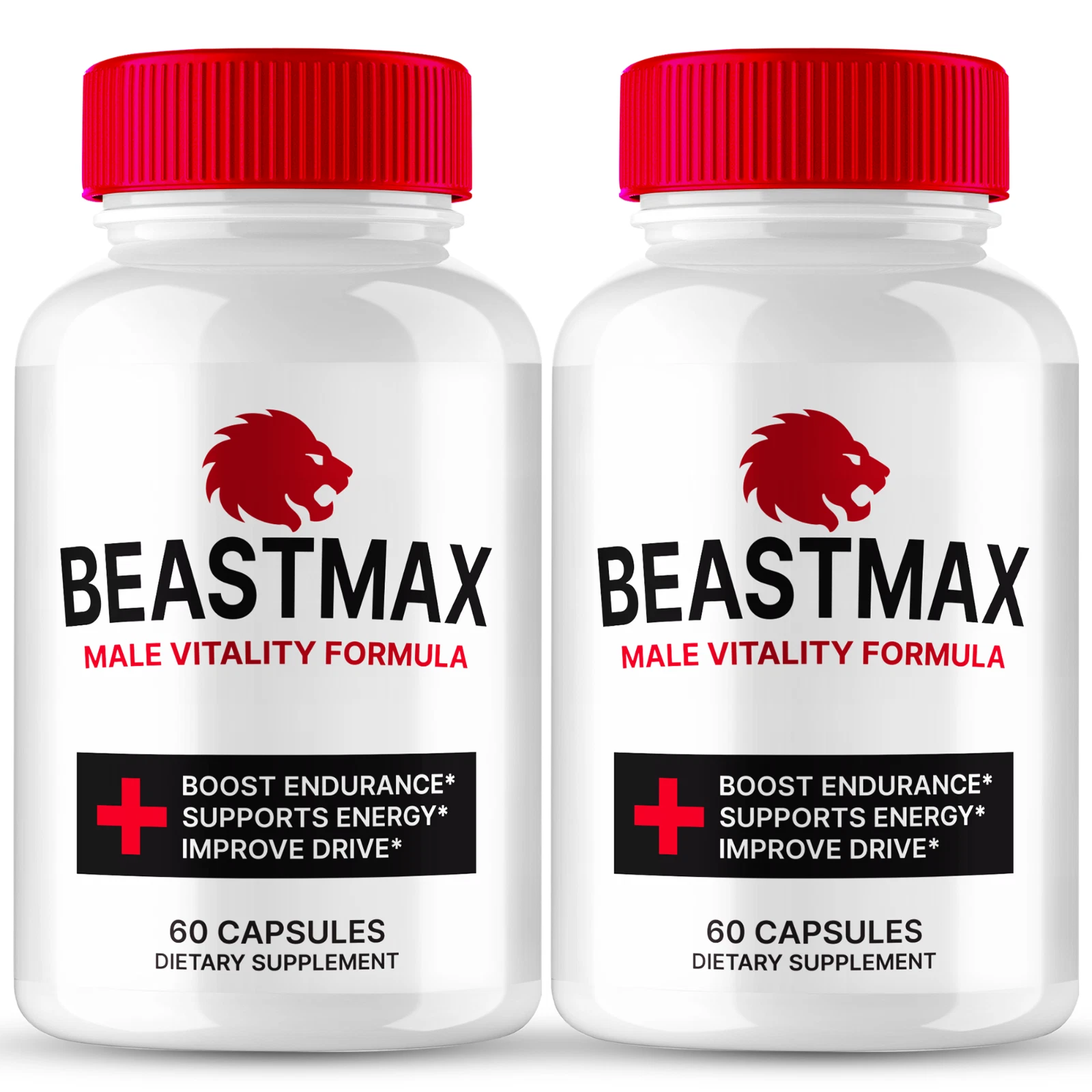 (2 Pack) BeastMax Men Supplement Pills, Beast Max Performance Male Capsules