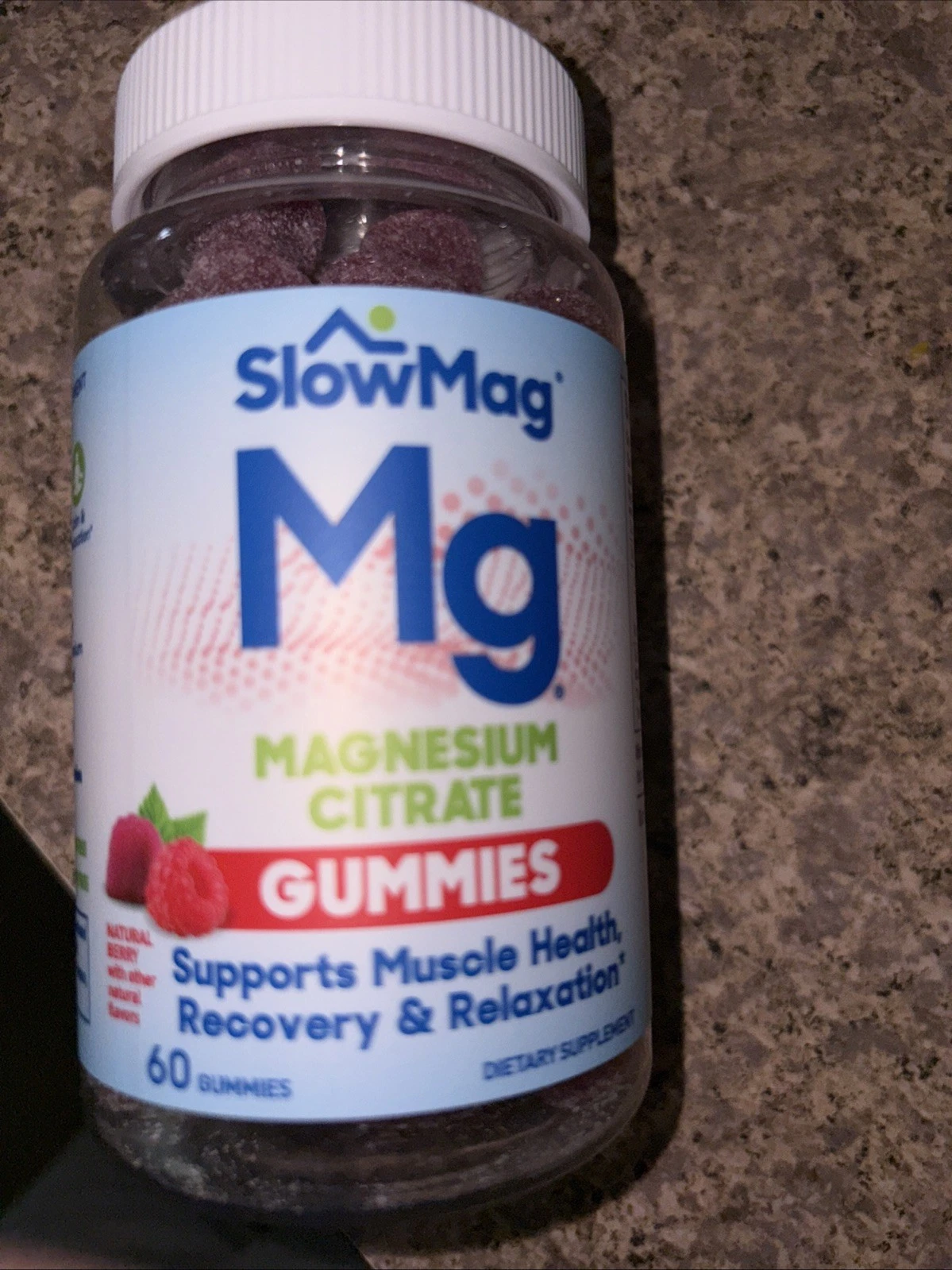 NEW SlowMag Mg Magnesium Citrate Gummies Muscle Health Recovery Relaxation 05/26