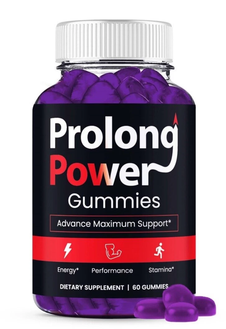 Prolong Power Gummies for Men, Max Strength Male Performance Formula (1 Pack)