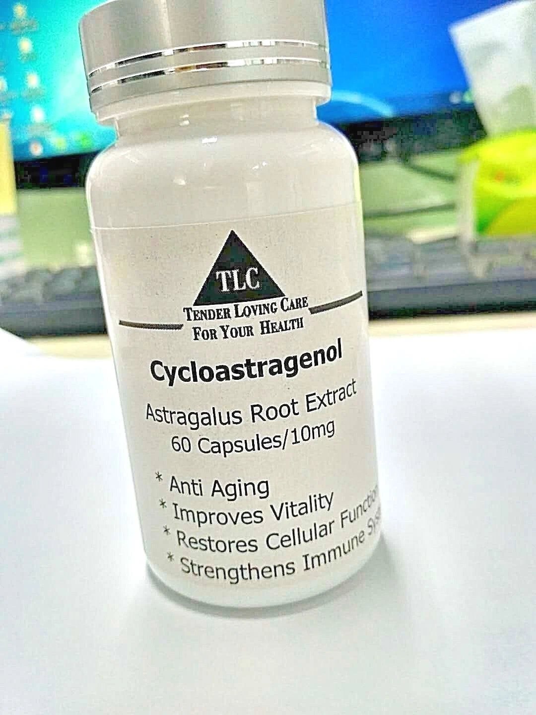 TLC CYCLOASTRAGENOL 10 mg - 60 Caps Feel Younger #1 RATED - Compare to TA65