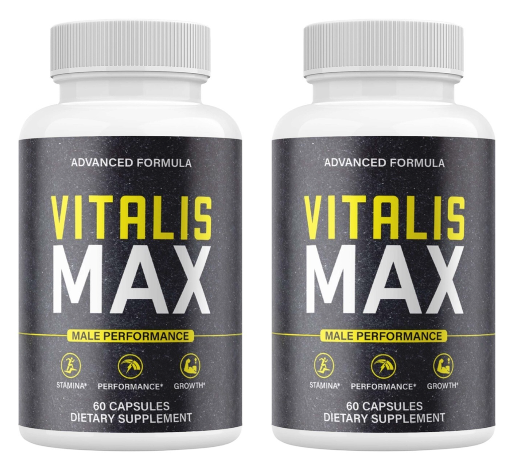 (2 Pack) Vitalis Max Pills for Men to Boost Male Health, Performance, & Vitality