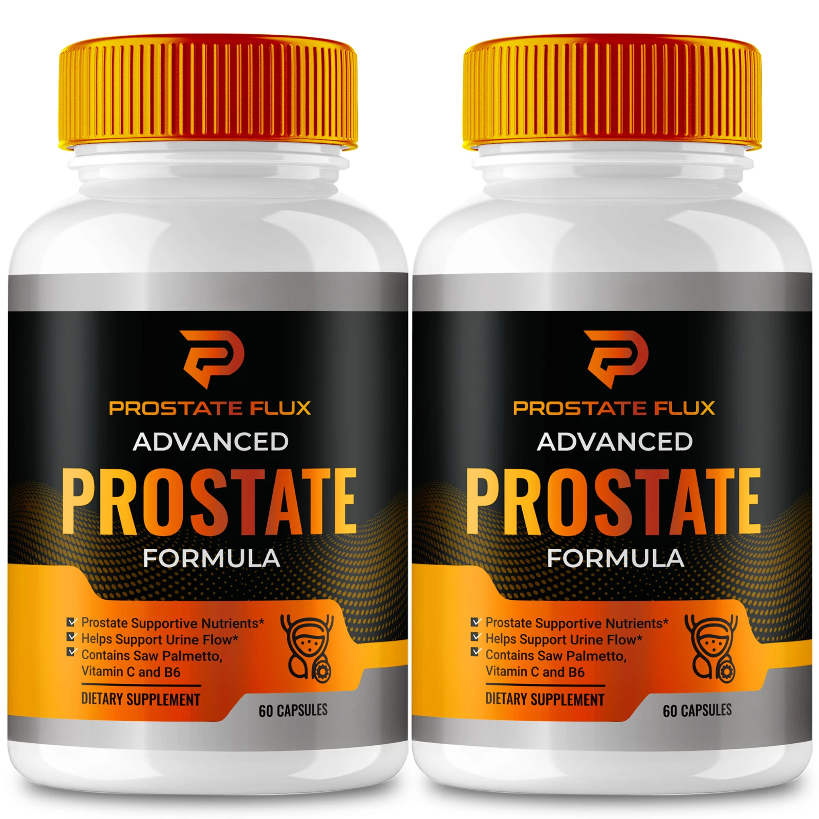 (2 Pack) Prostate Flux Men Capsules, Men Dietary Supplement Pills (120 Capsules)