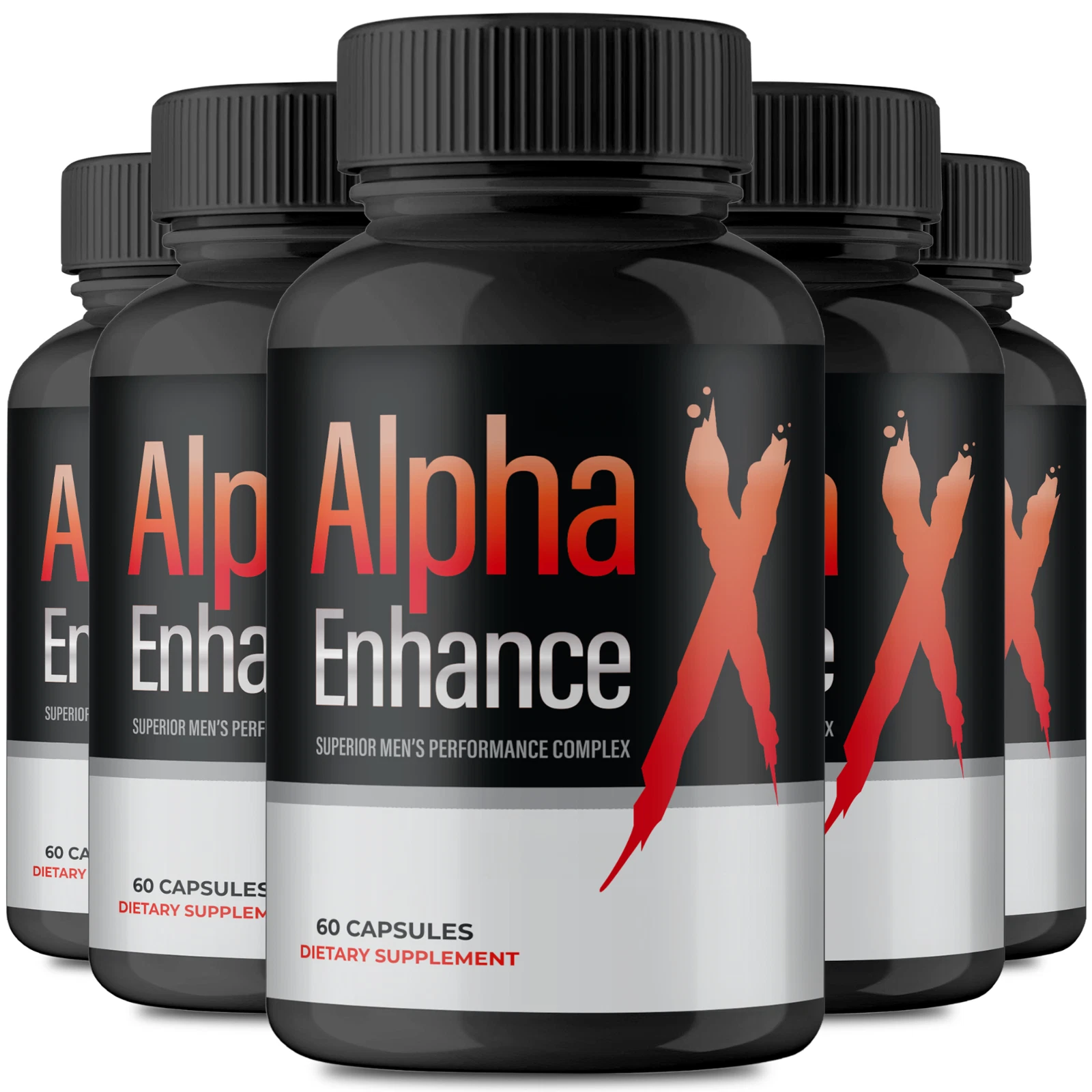 (5 Pack) Alpha Enhance Advanced Male Health Pills to Improve Stamina & Endurance